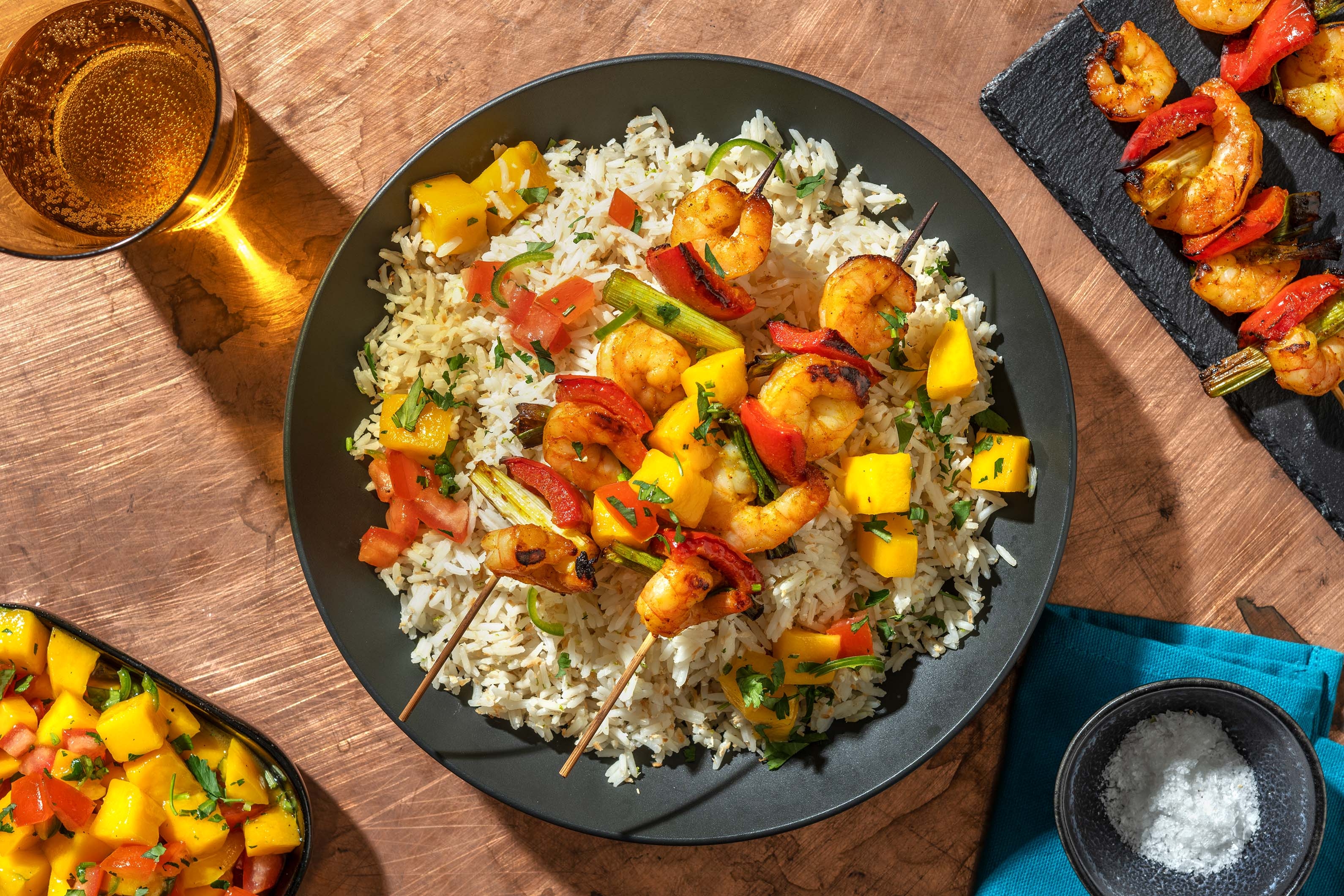 Spiced King Prawn Skewers