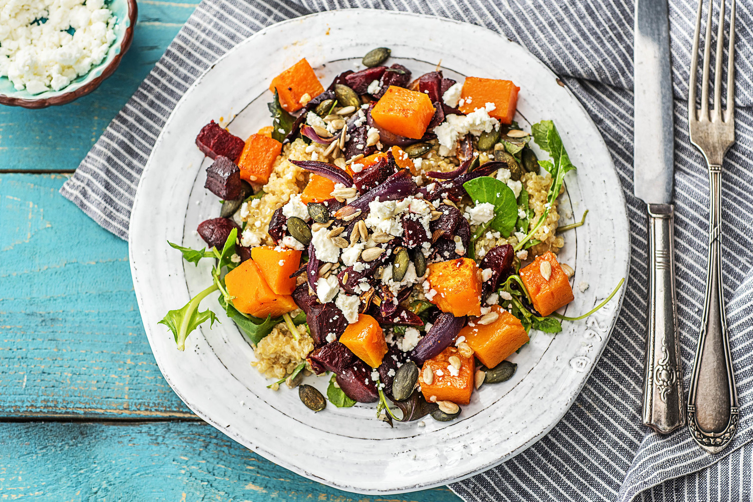Spiced courge grillée et Betteraves
