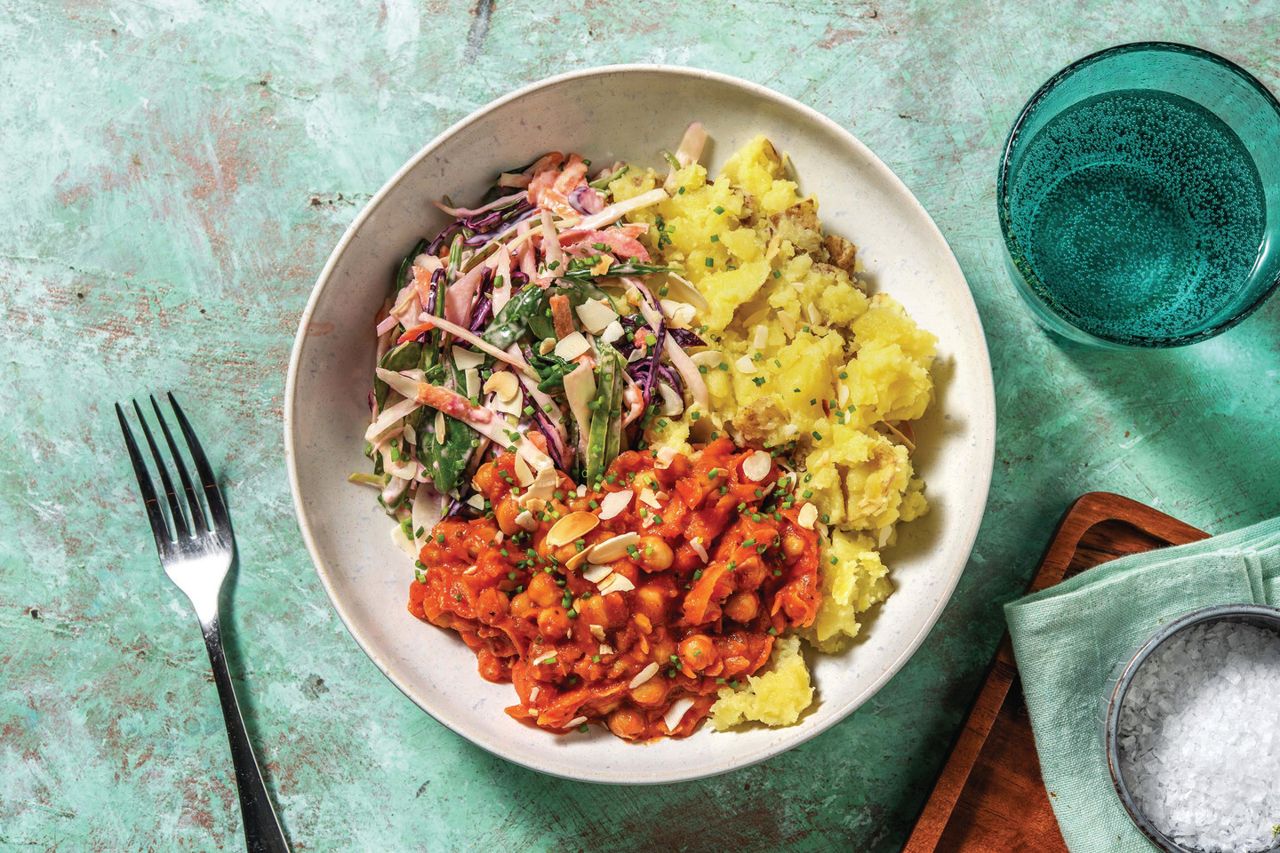 Spiced Tomato Chickpea Bowl