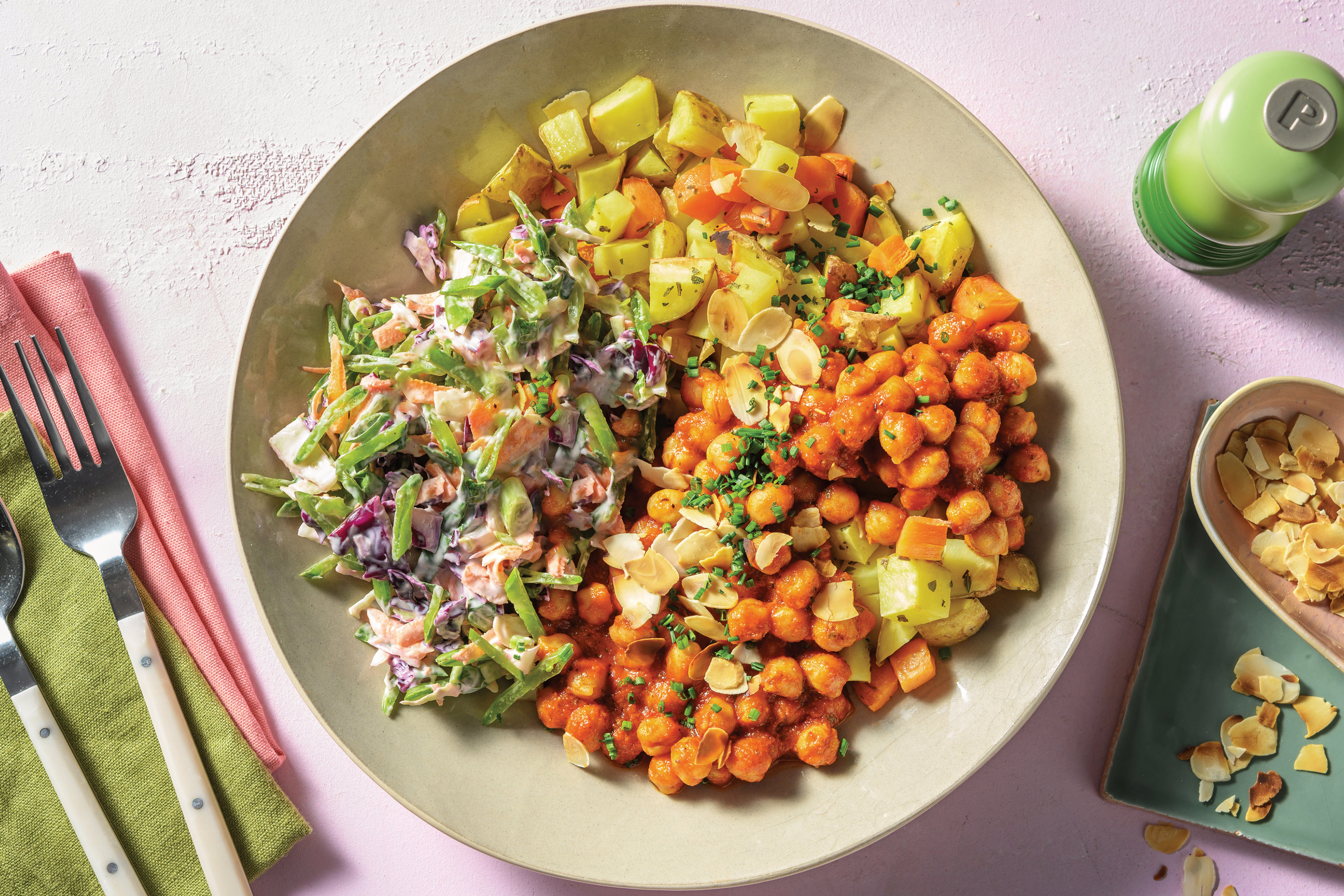 Spiced Tomato Chickpea Bowl