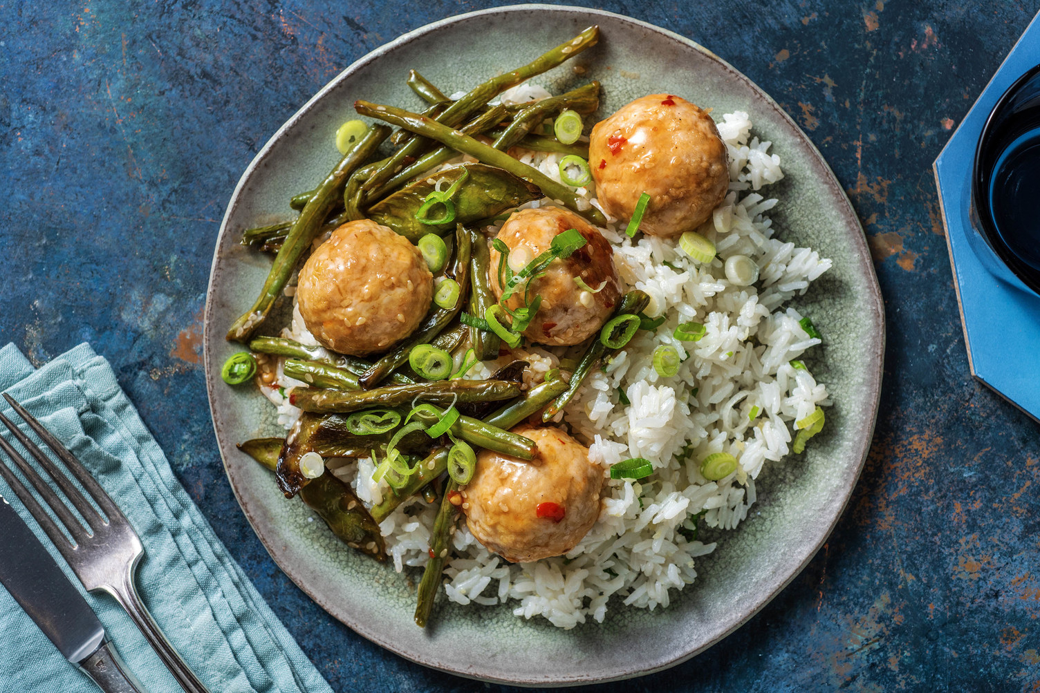 Spicy General Tso Turkey Meatballs