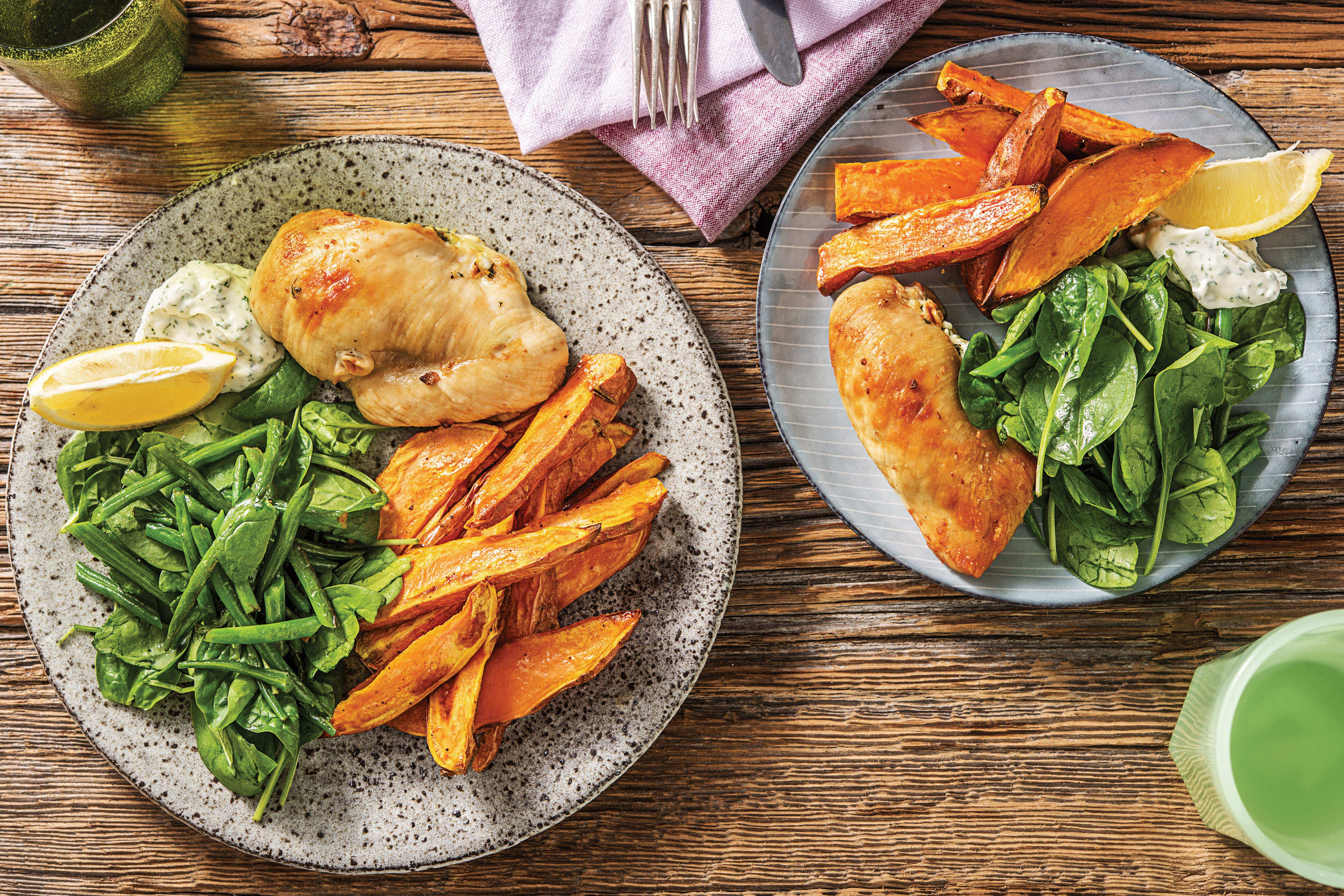 Spinach & Fetta-Stuffed Chicken