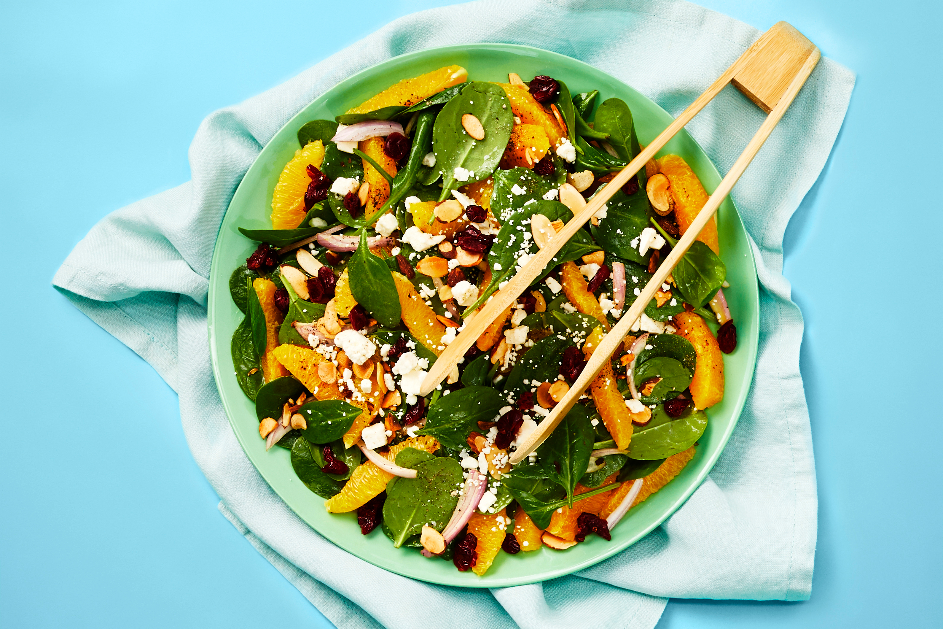 Spinach, Orange & Almond Salad