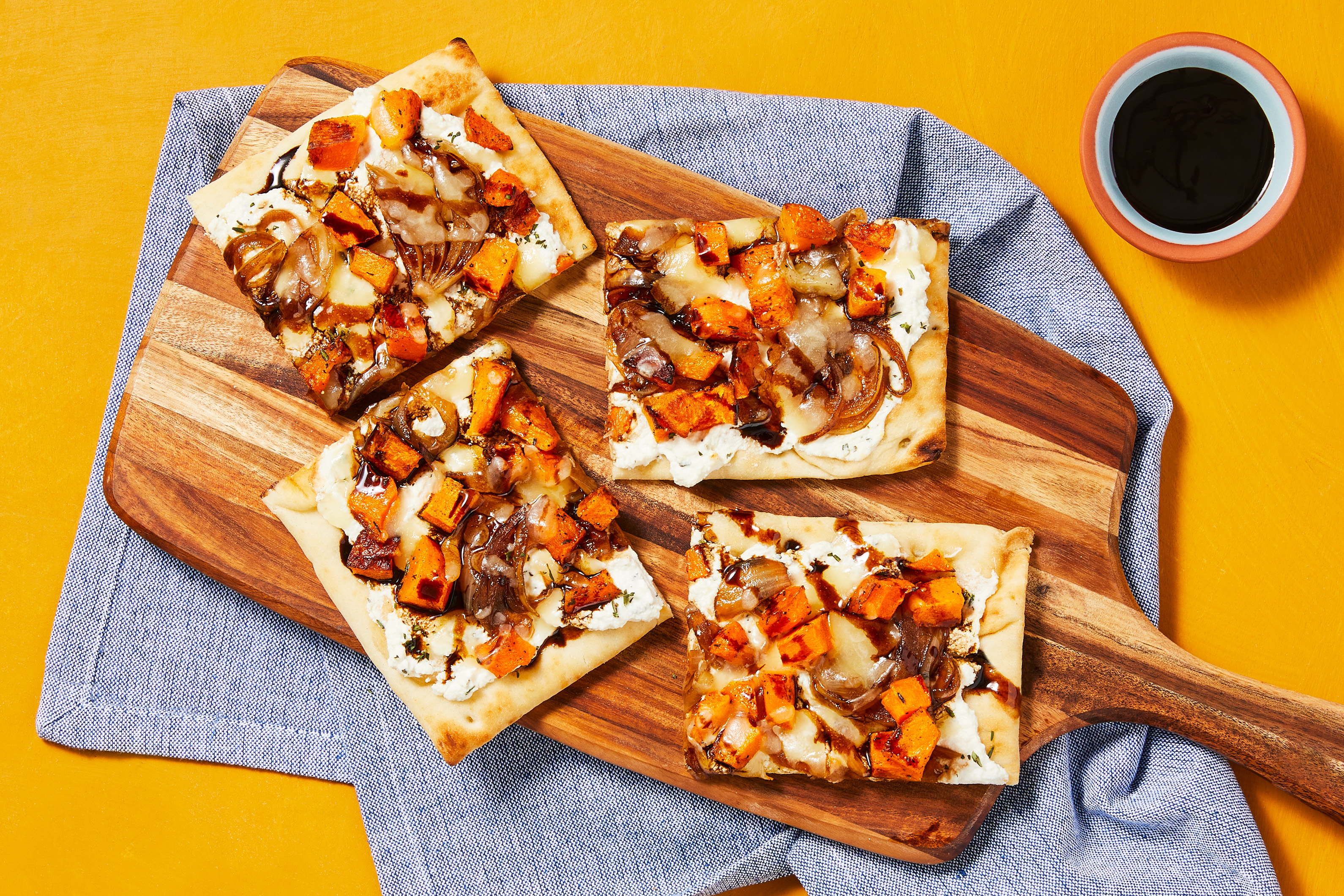 Squash & Caramelized Onion Flatbreads