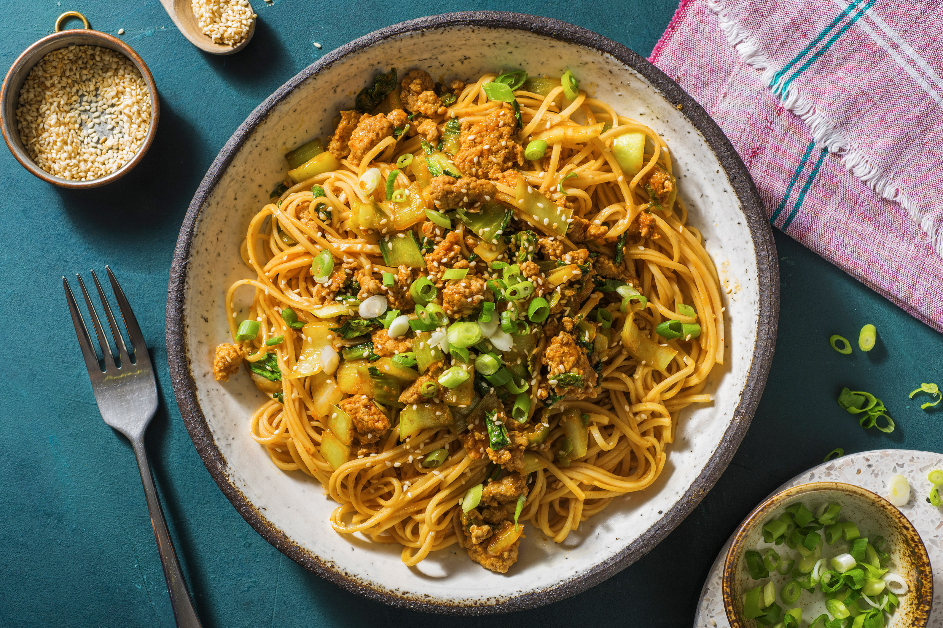 Sriracha Pork Noodles