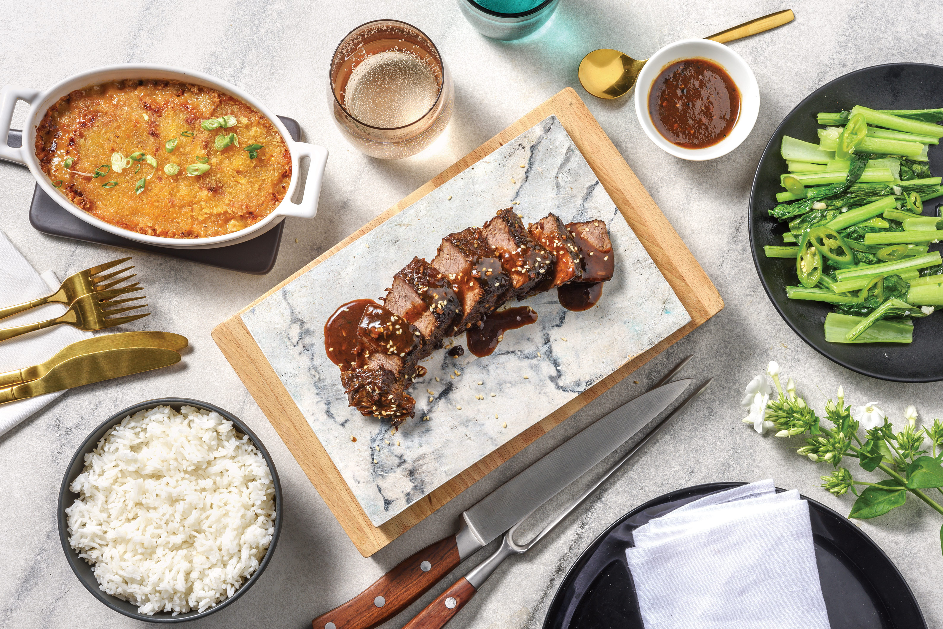 Ssamjang-Glazed Beef Brisket