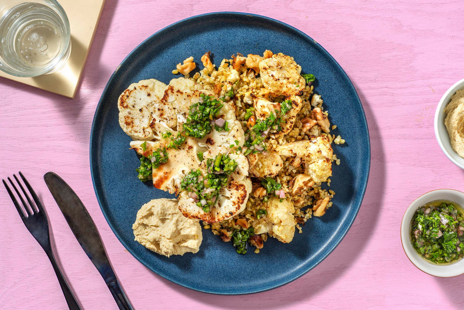 Bloemkoolsteak met pittige chimichurri