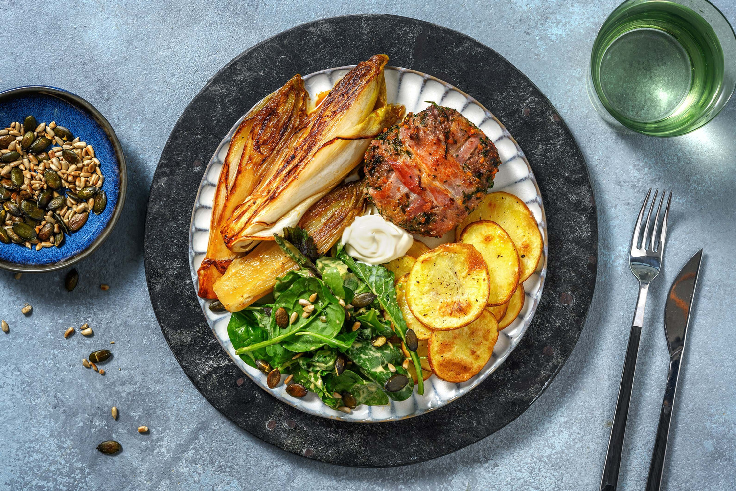 Steak Ardennes with Caramelised Endive