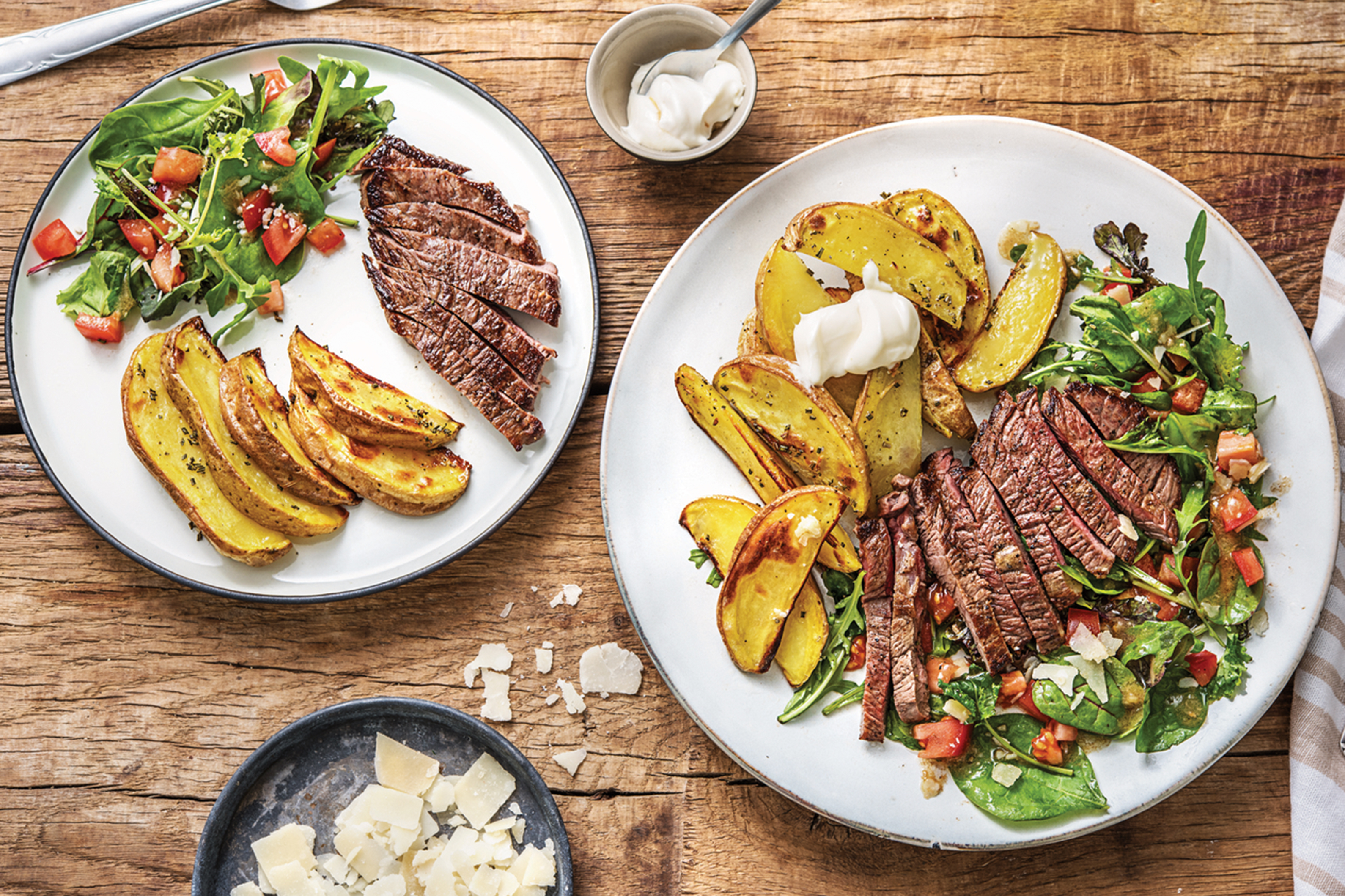 Steak Tagliata & Rosemary Wedges