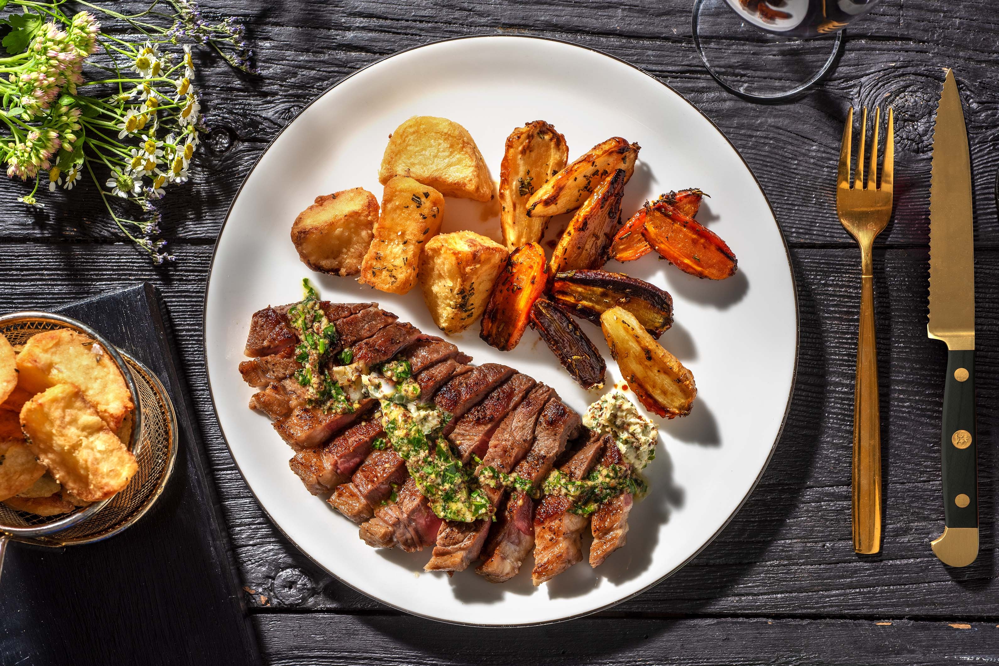 Sirloin Steak and Garlic Butter