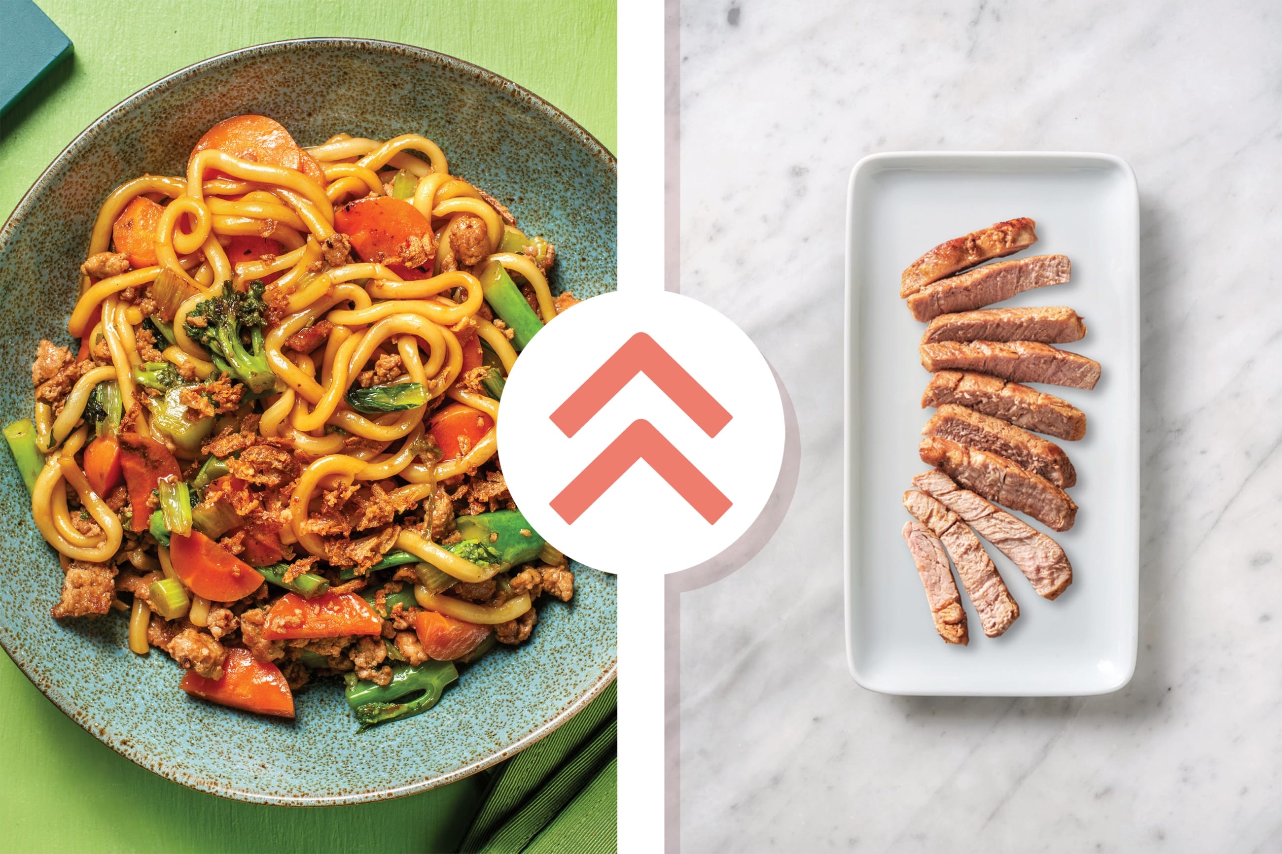 Sticky Chinese-Style Pork Steak & Noodles