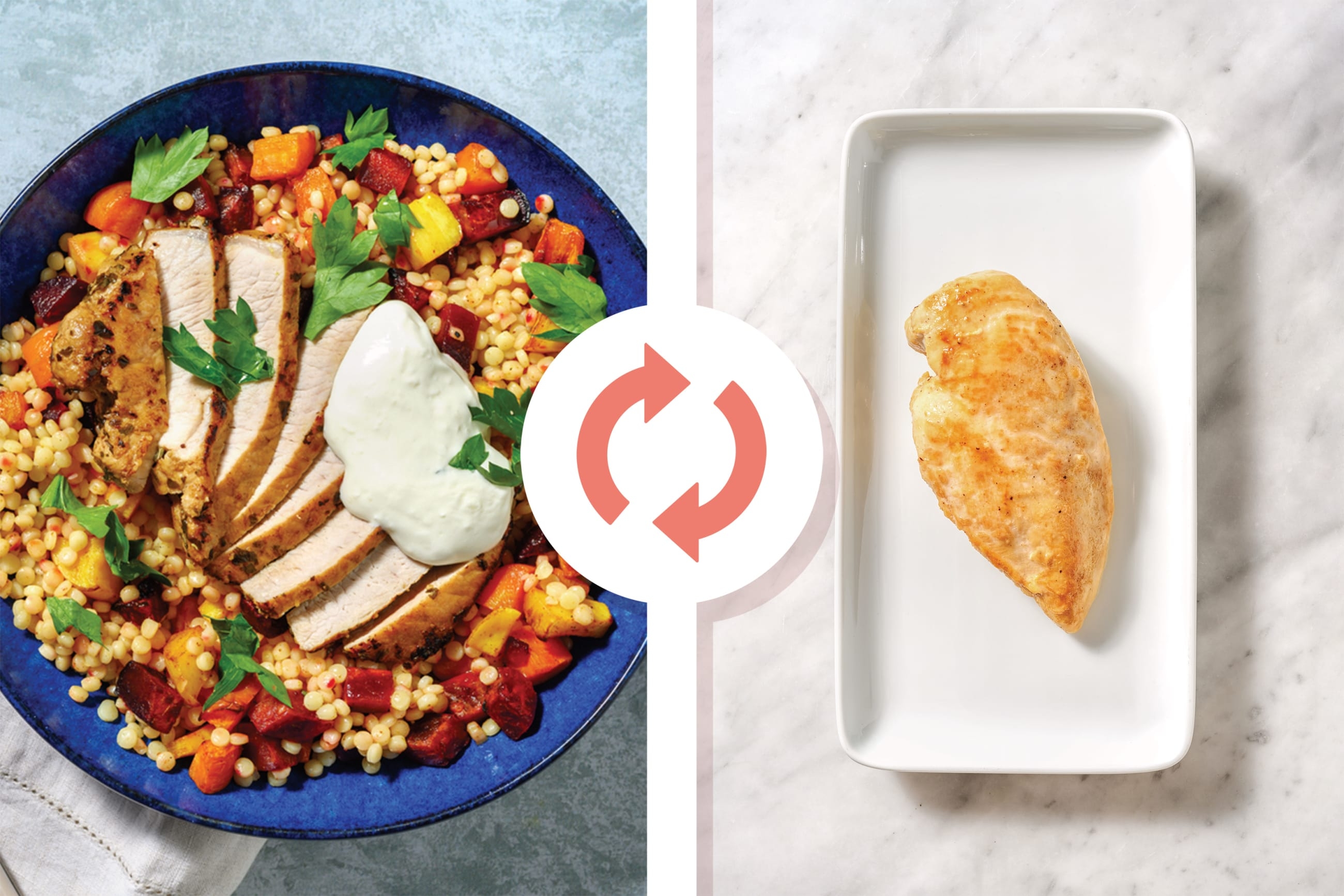 Sticky-Glazed Chicken & Israeli Couscous