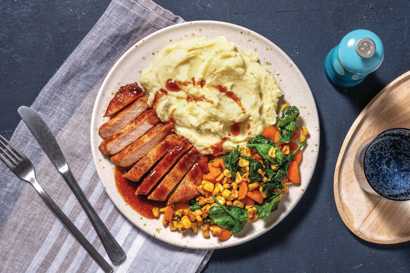 Quick Sticky Honey BBQ Pork Steaks