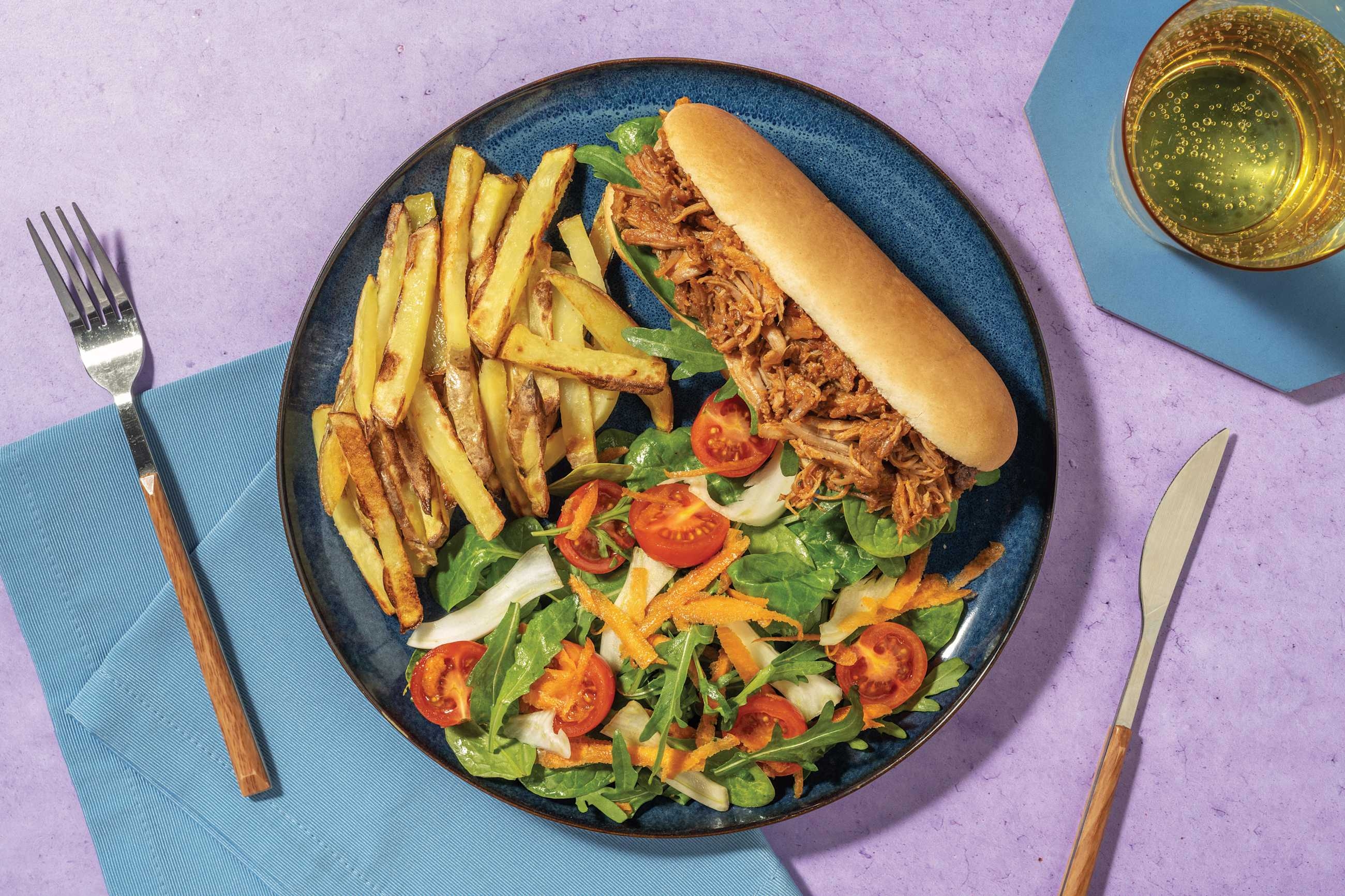 Sticky Pulled Pork & Rocket Subs