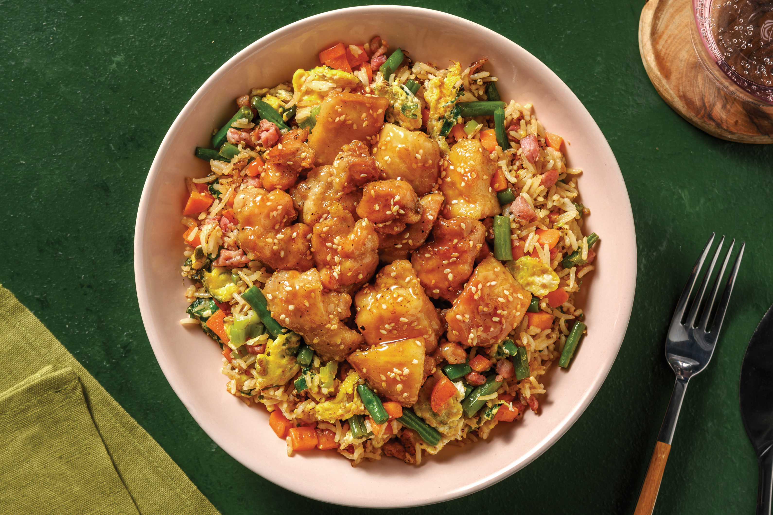 Sticky Sesame Lemon Chicken