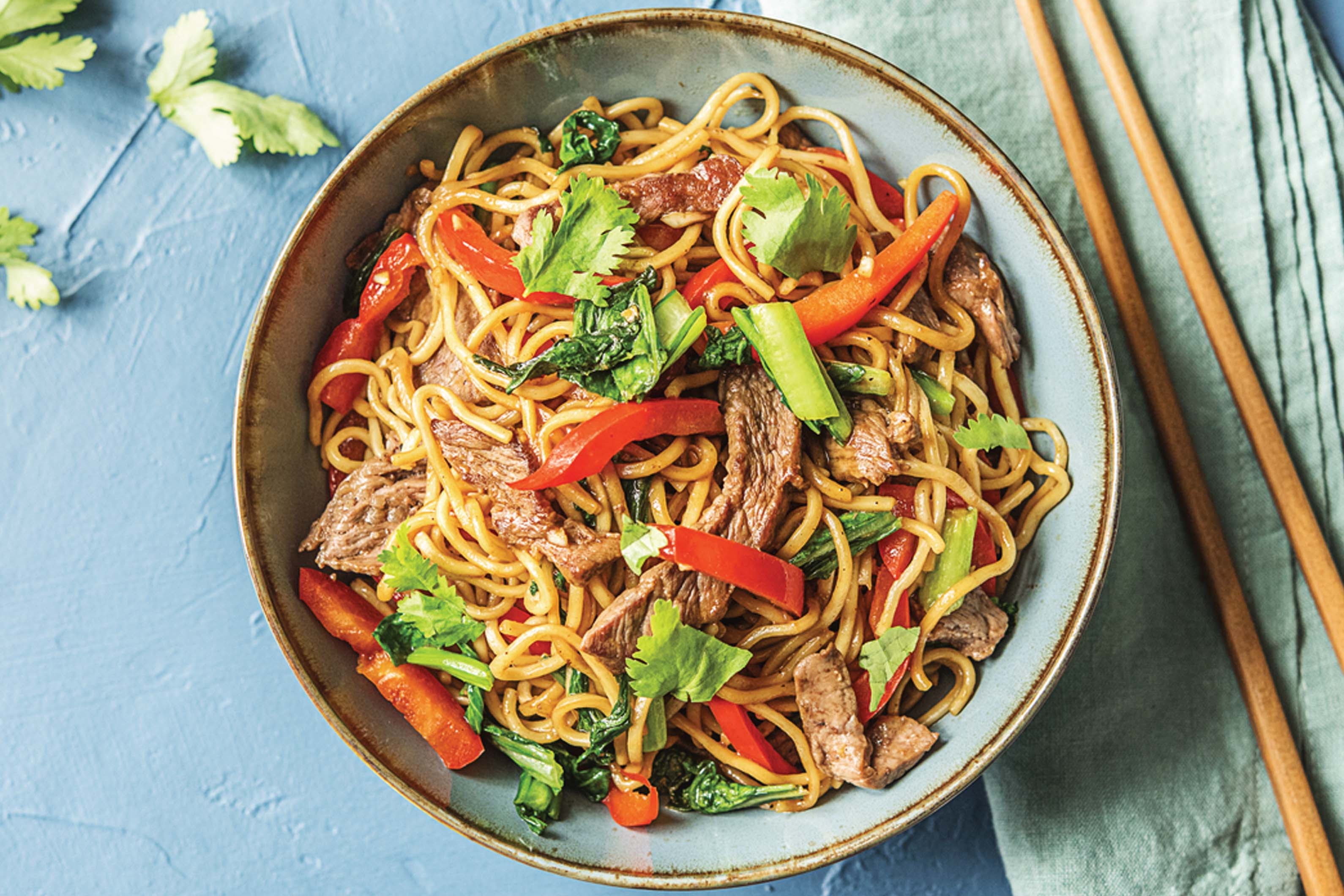 Speedy Stir-Fried Beef & Hokkien Noodles