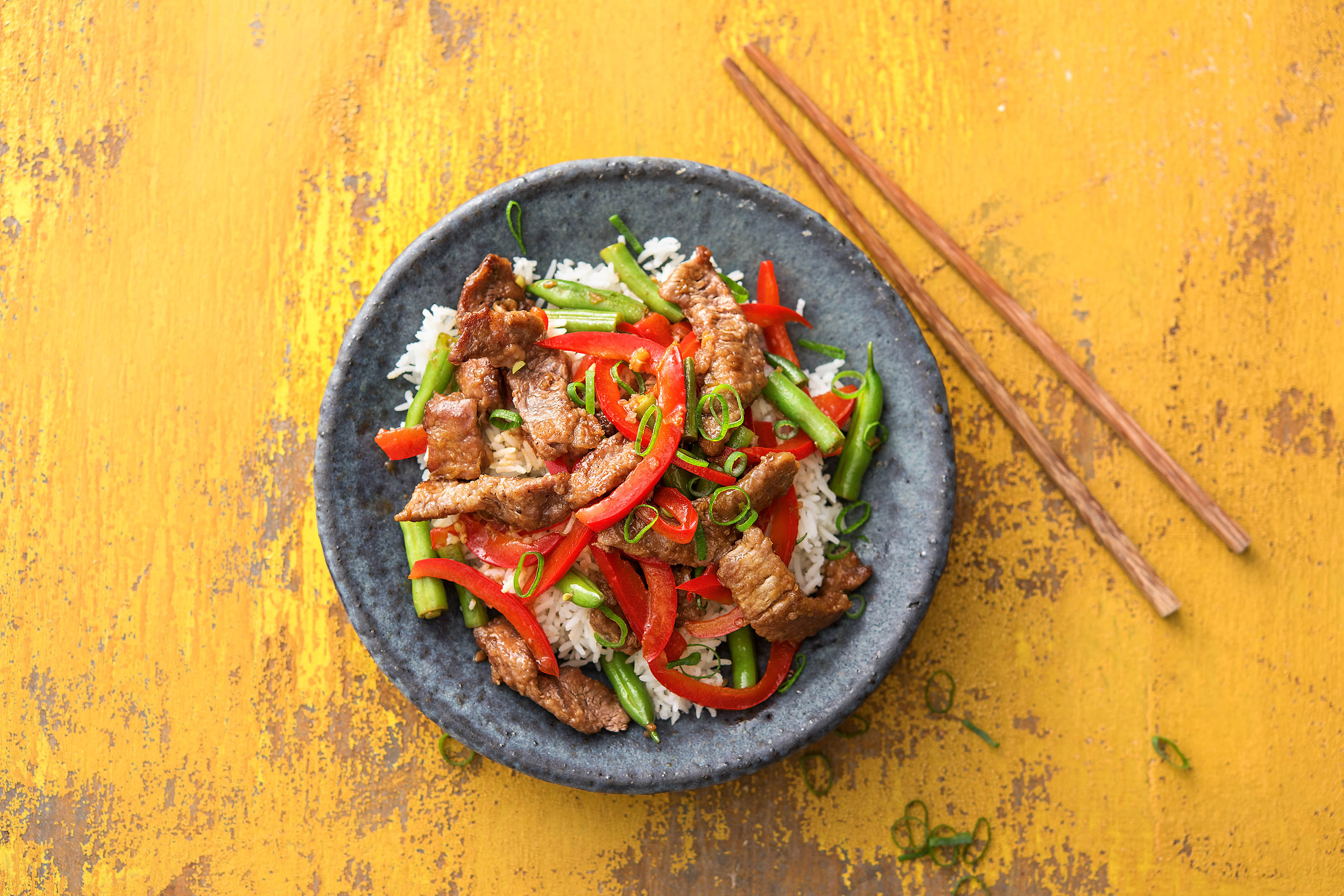 Stir-Fry mit Rindfleisch