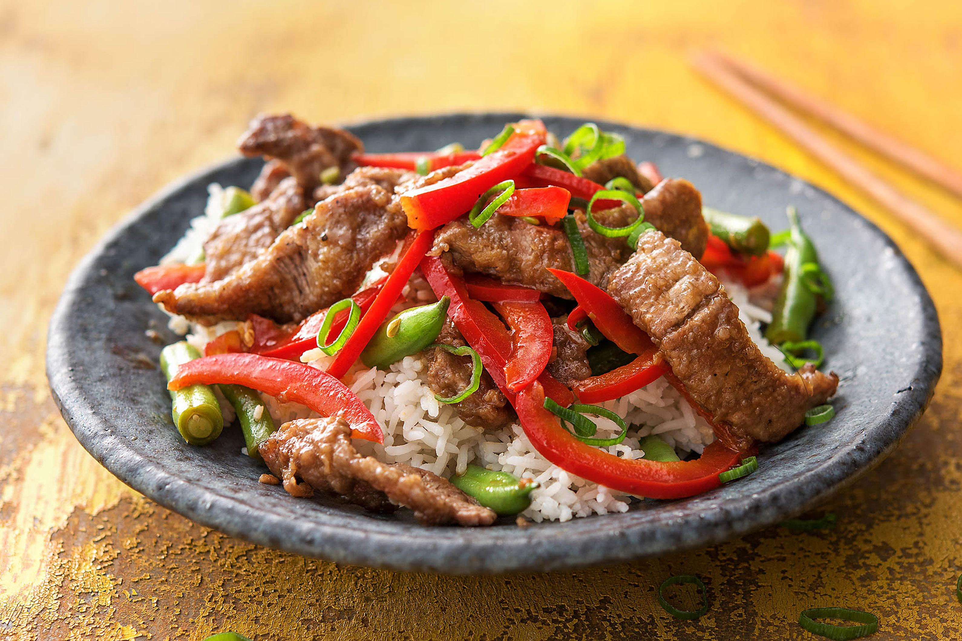 Stir-Fry mit Rindsfleisch