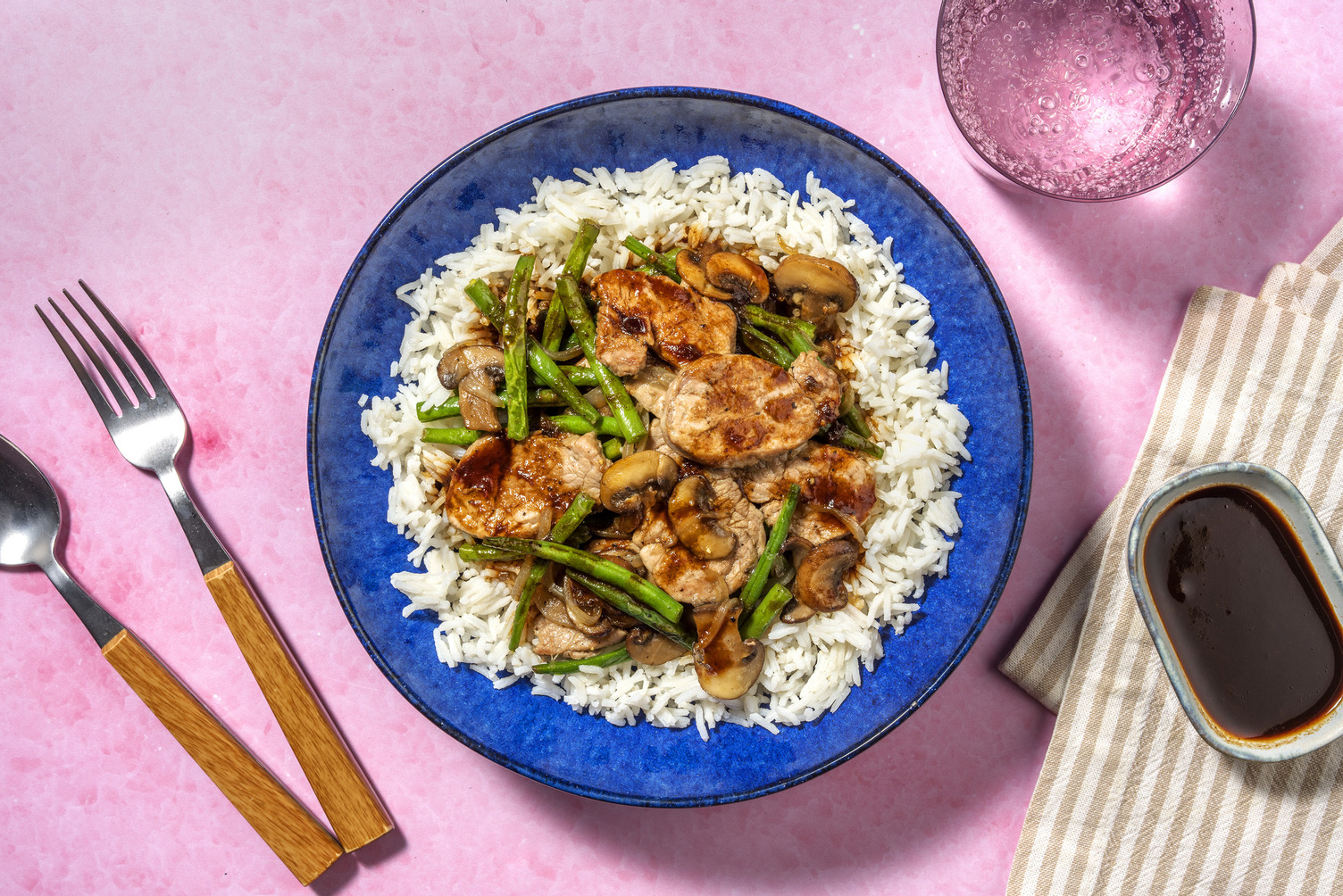 Stir Fry Schweinefilet mit Soja-Pflaumensauce