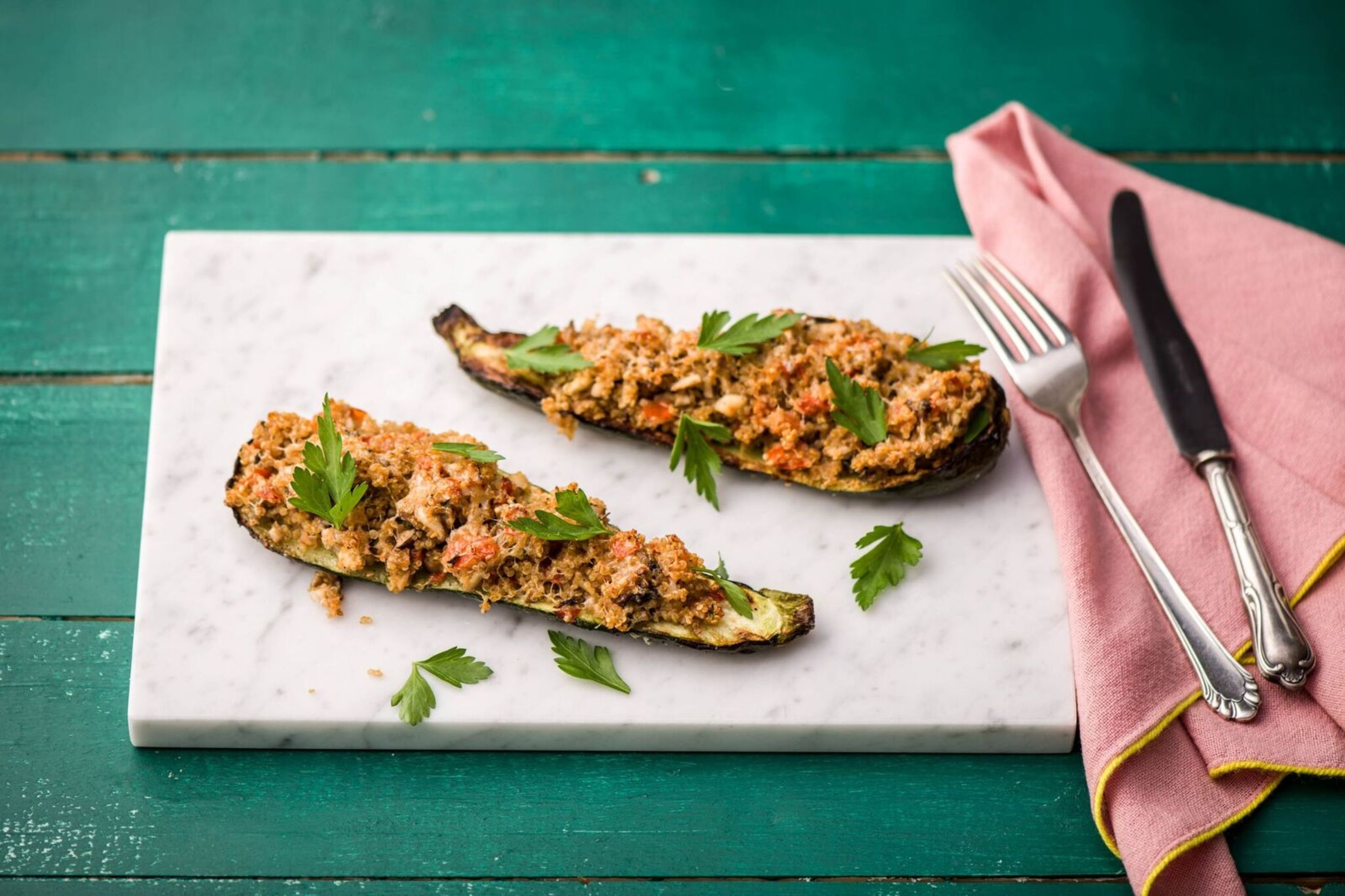 Stuffed Zucchini Boats
