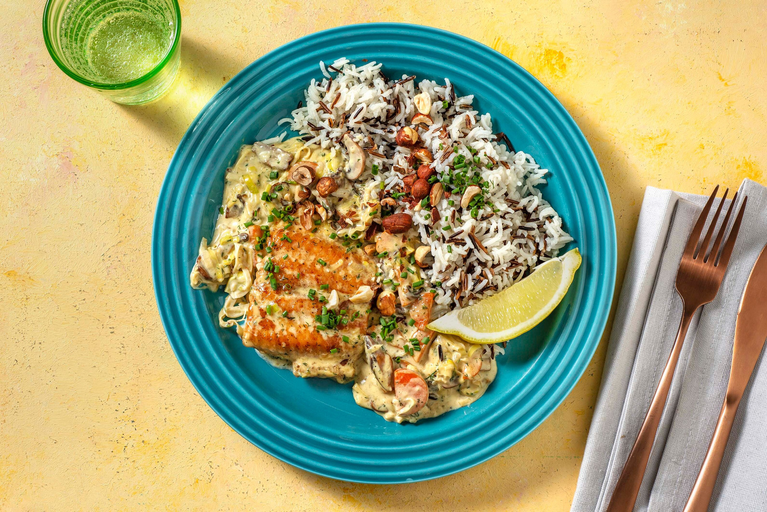 Sukower Welsfilet mit Haselnuss-Topping