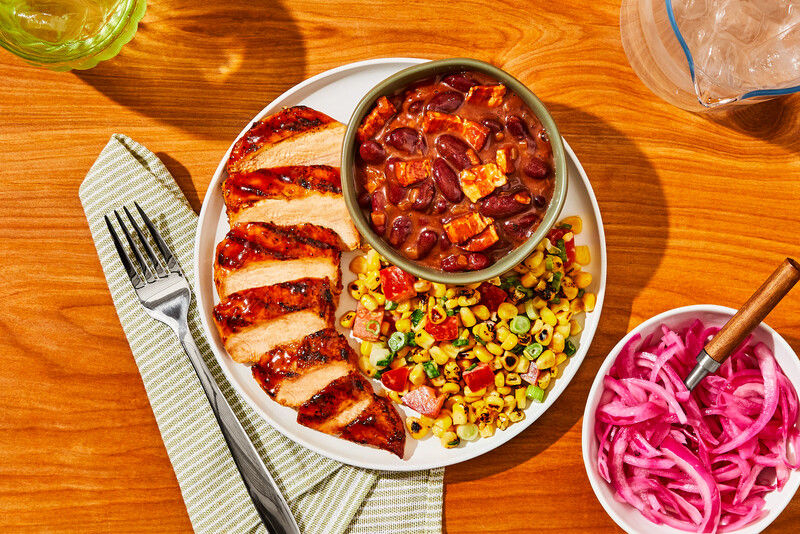Summer BBQ Chicken Plates