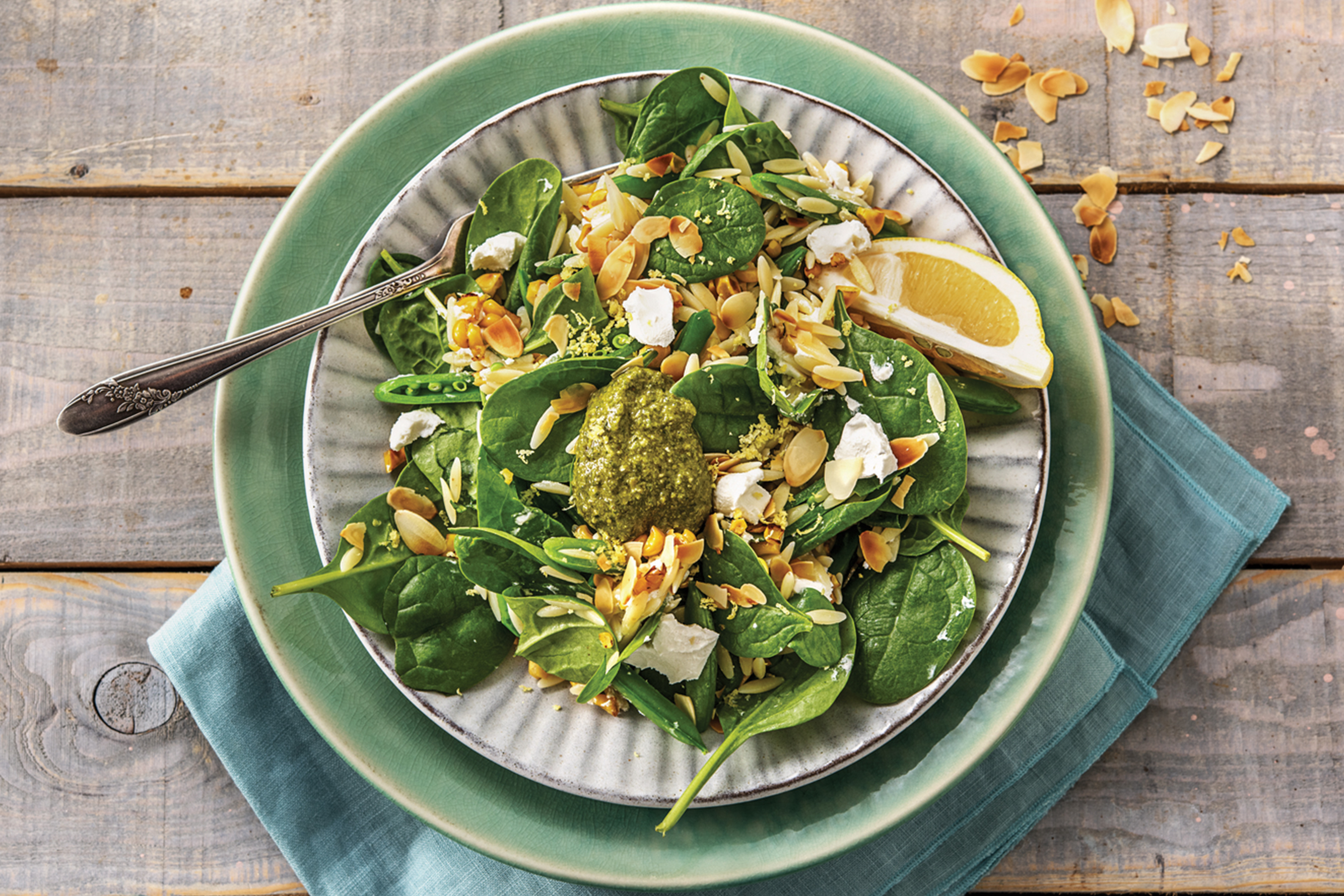 Summer Pesto Risoni Salad