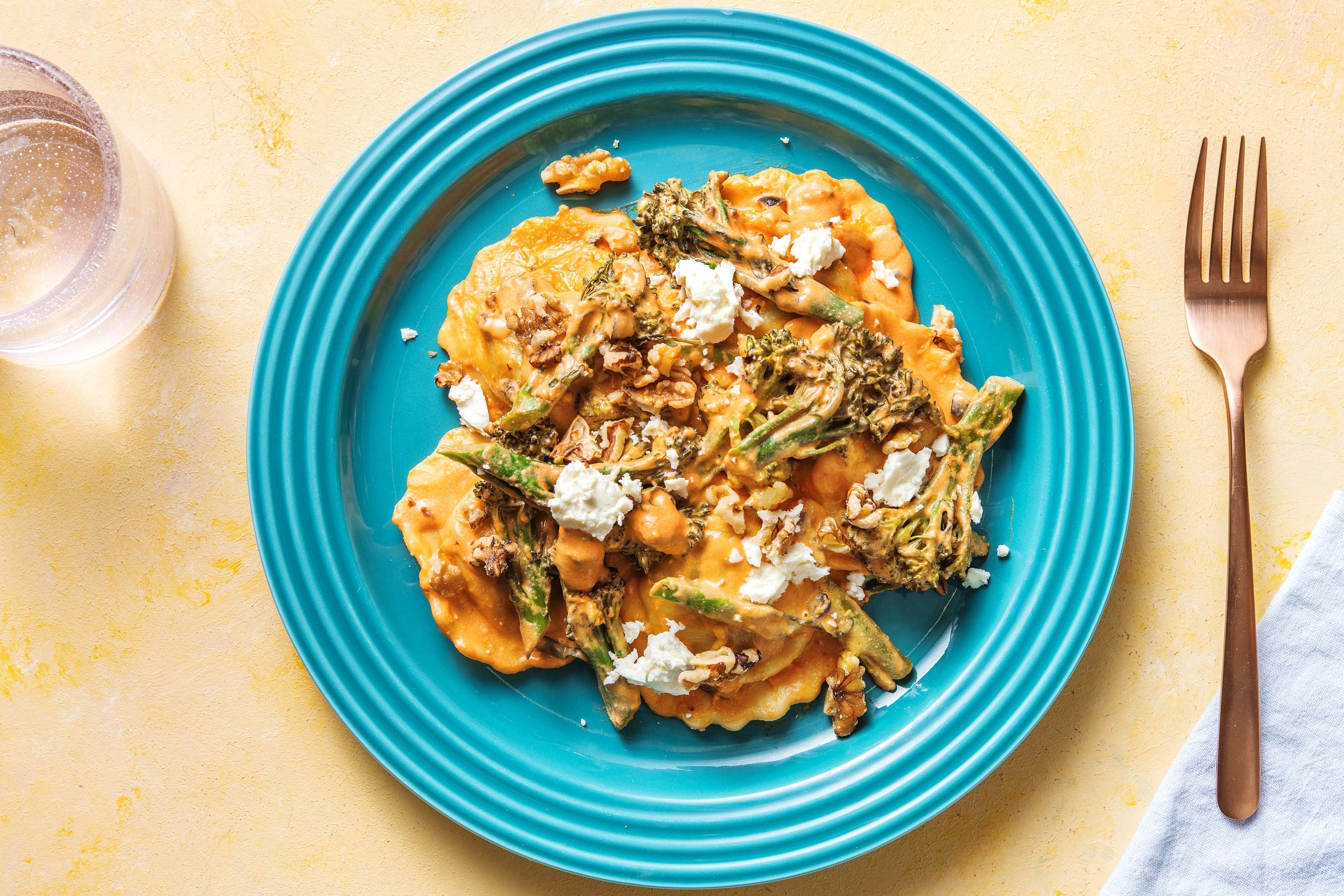 Sun-Dried Tomato & Aubergine Filled Pasta