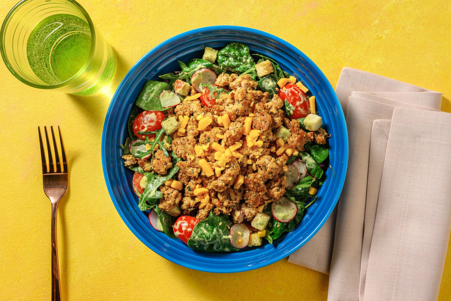 Salade de dinde vibrante à la californienne