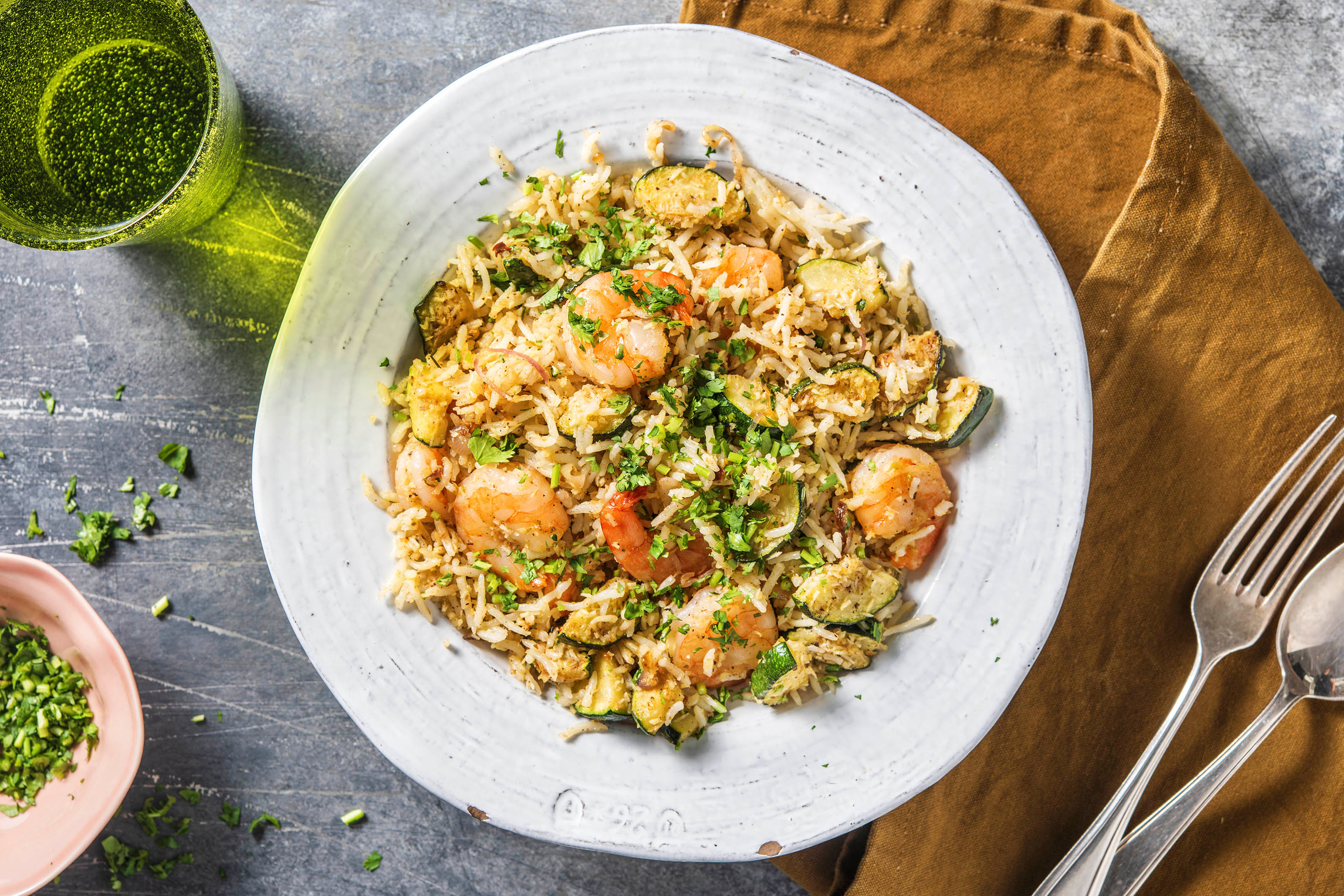 Super Speedy Prawn Pilaf
