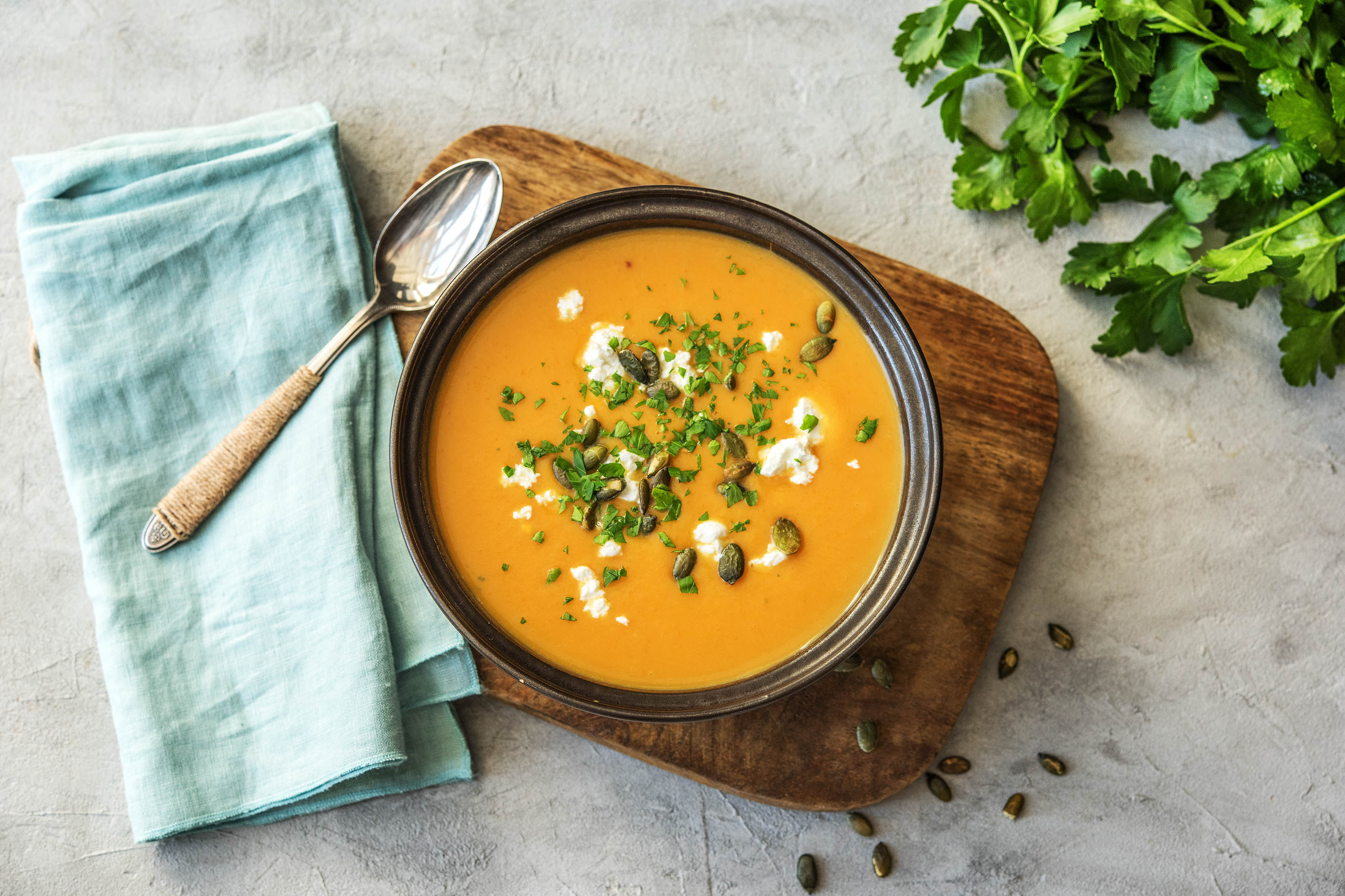 Cremige Süßkartoffelsuppe
