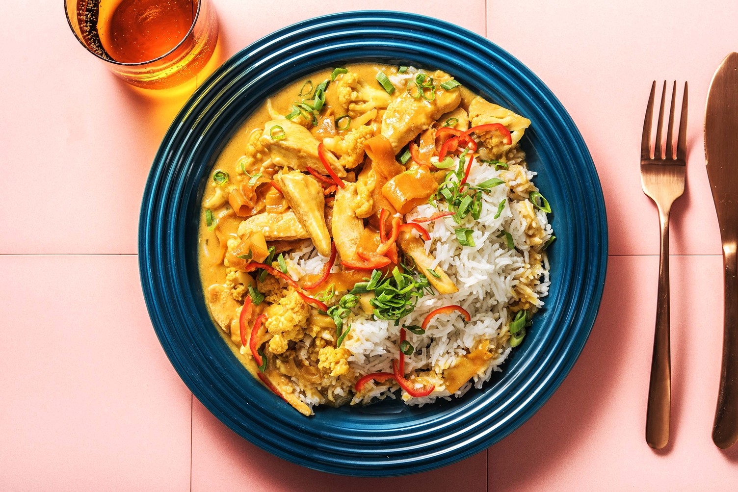 Süßes Hähnchencurry