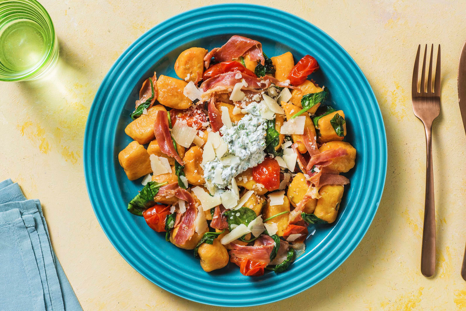 Süßkartoffelgnocchi mit Salbei