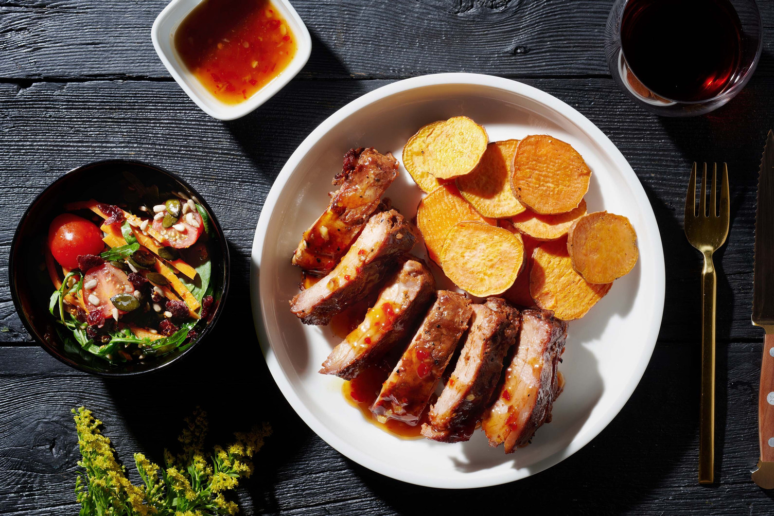 Sweet Chili-Maple Pork Ribs