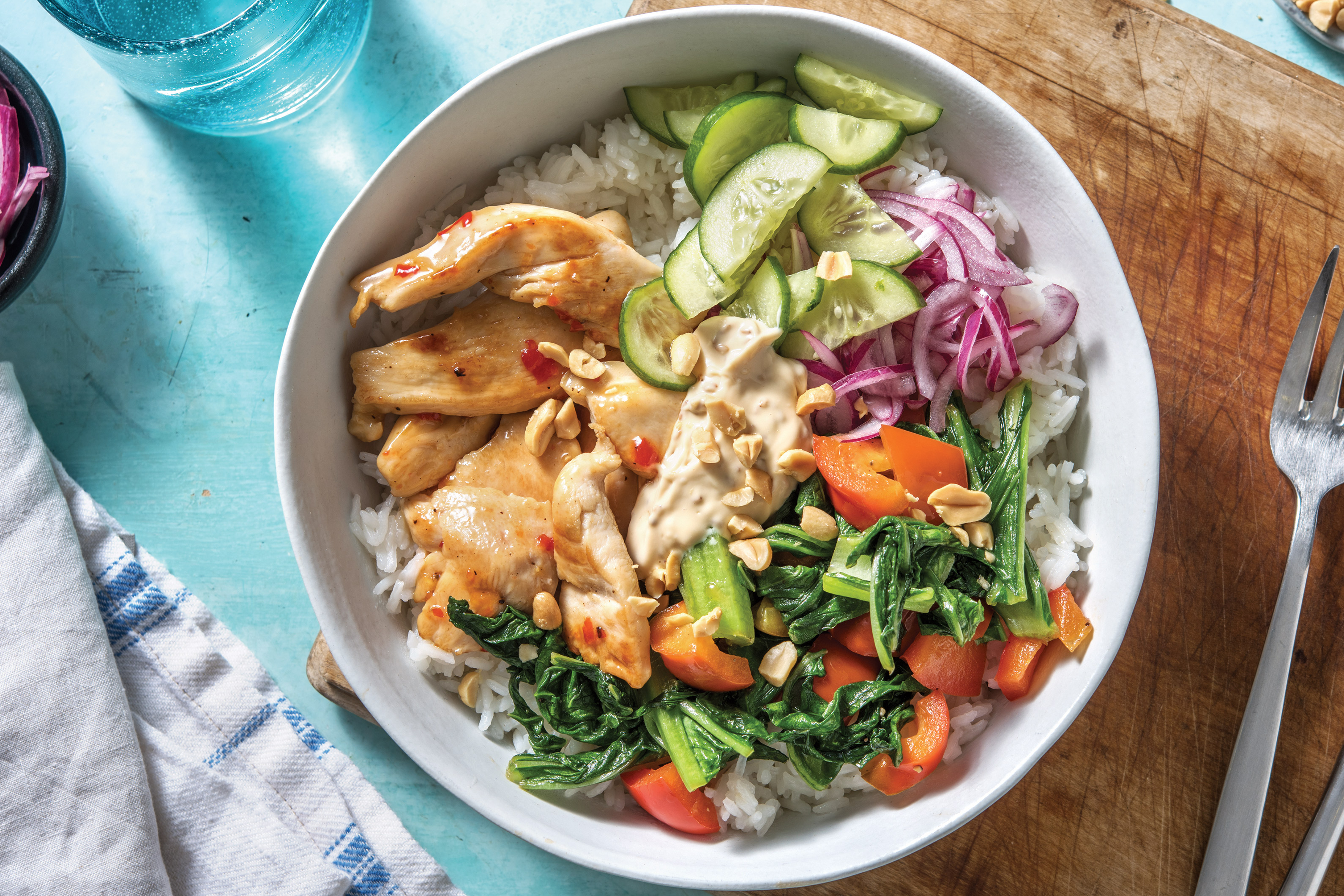 Sweet Chilli Chicken Rice Bowl