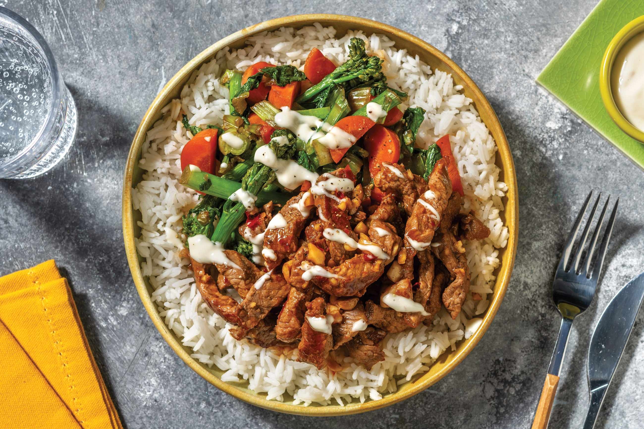 Sweet-Chilli & Peanut Beef Stir-Fry