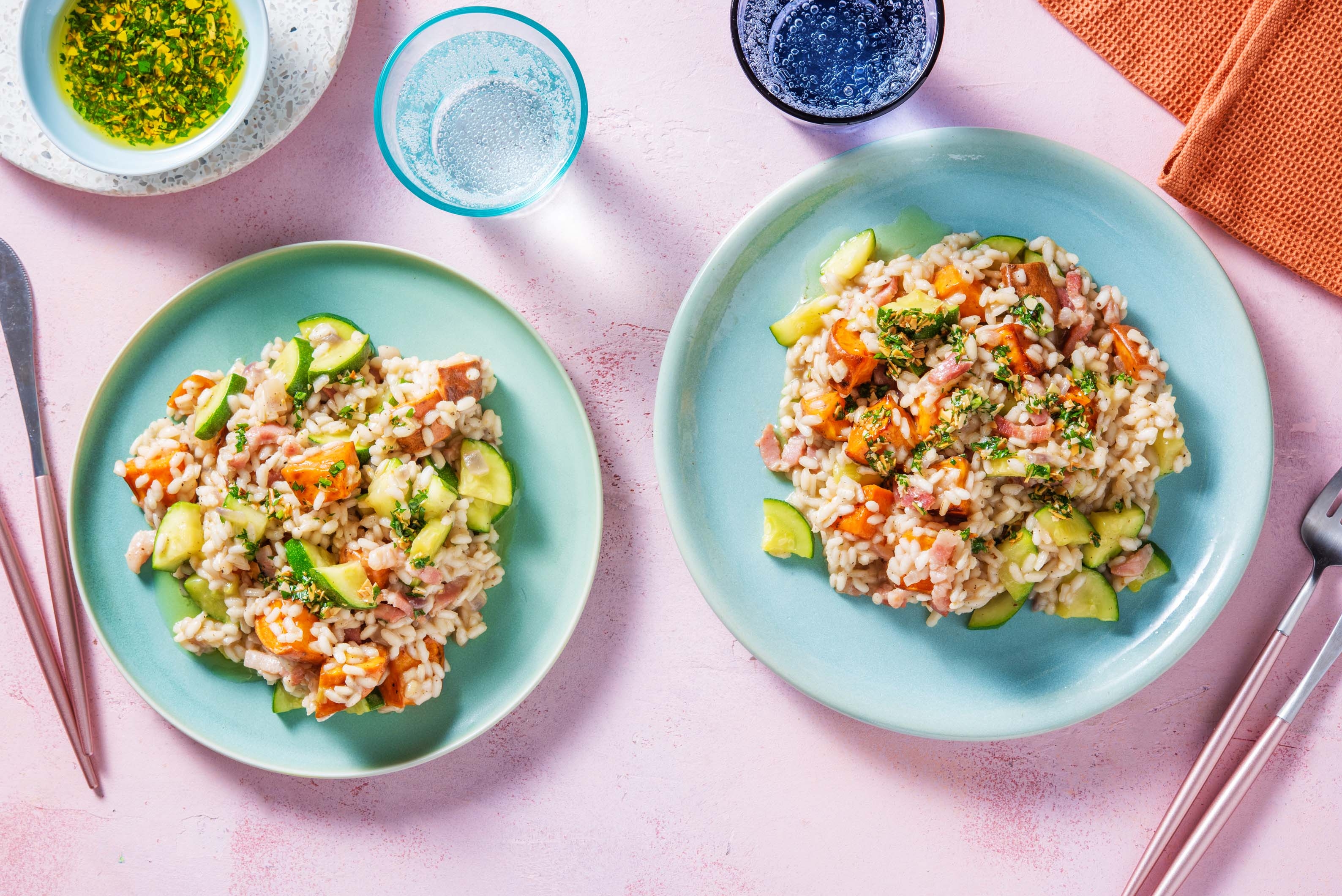 Sweet Potato and Bacon Risotto