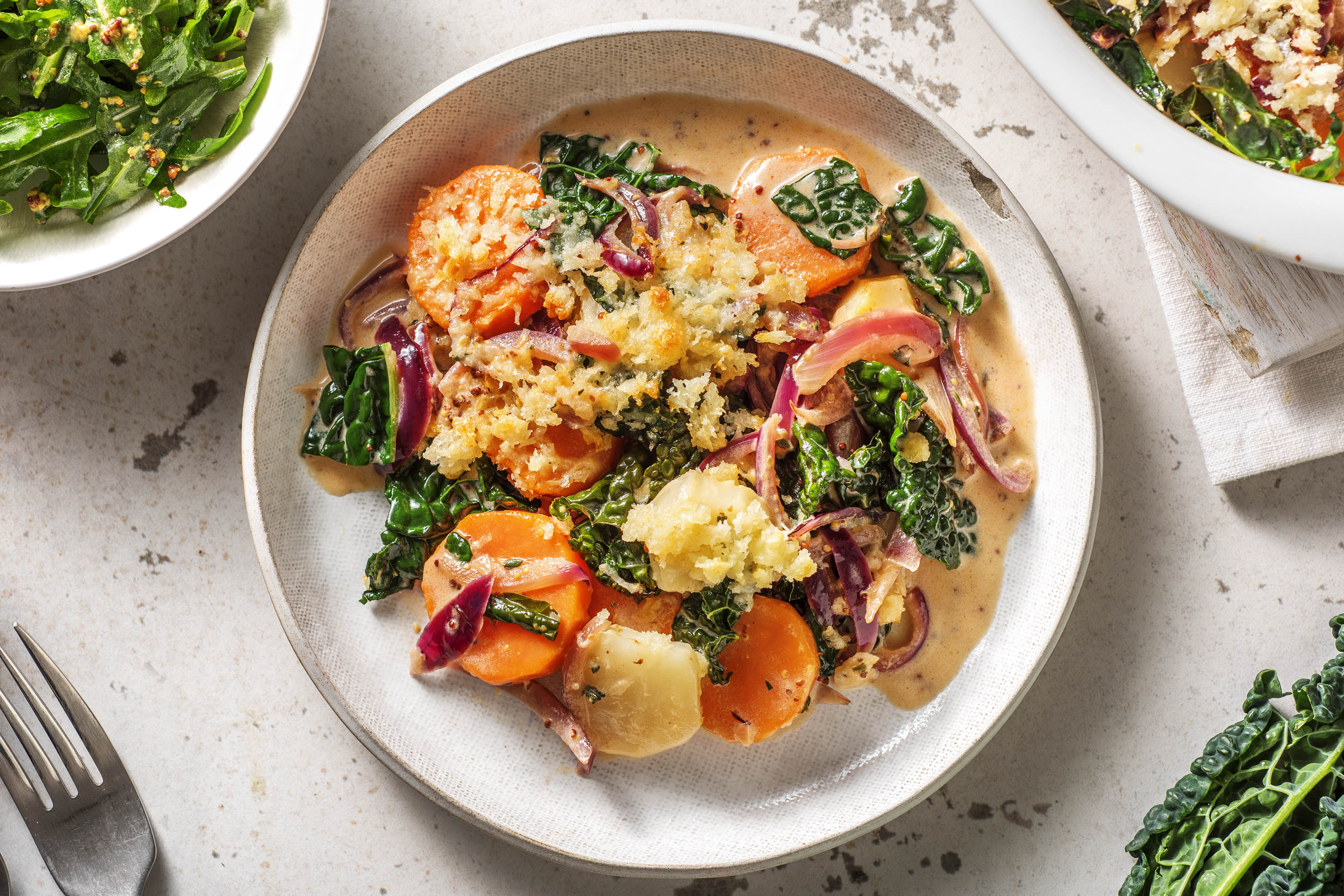 Sweet Potato and Parsnip Gratin