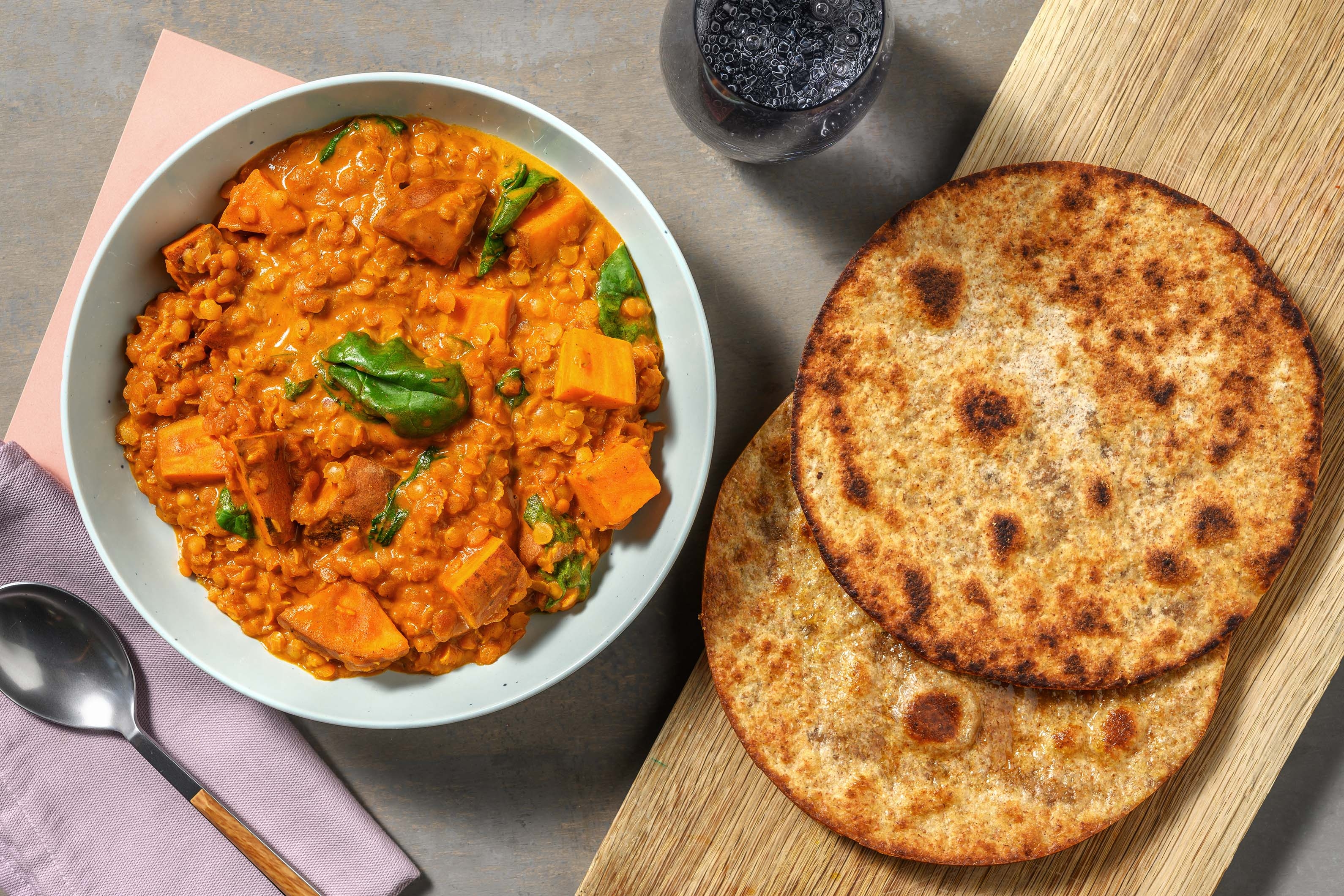 Sweet Potato Coconut Dal