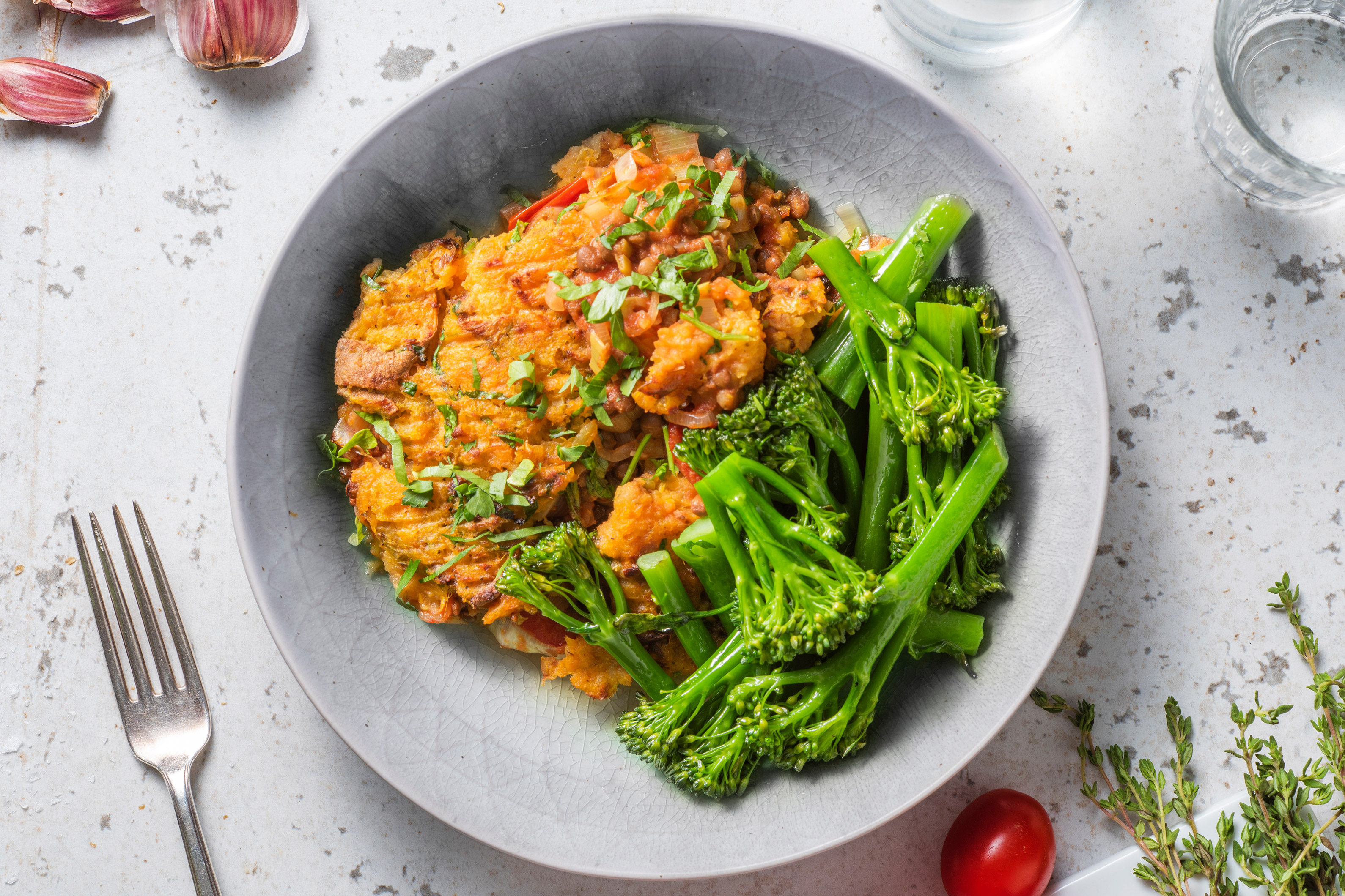 Sweet Potato Lentil Sheppy Pie