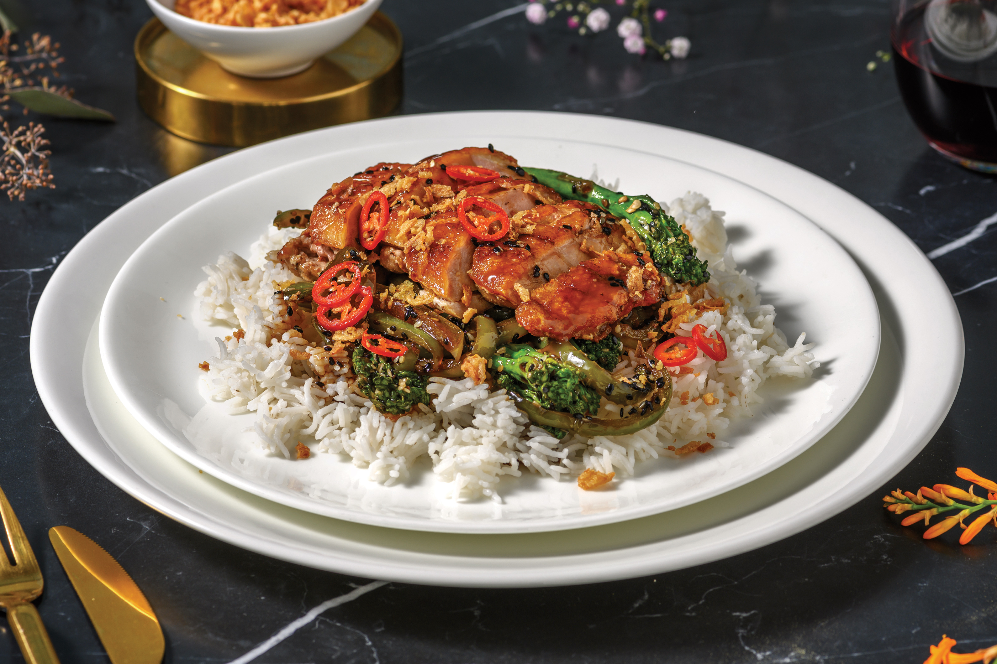 Crispy Char Siu-Glazed Duck