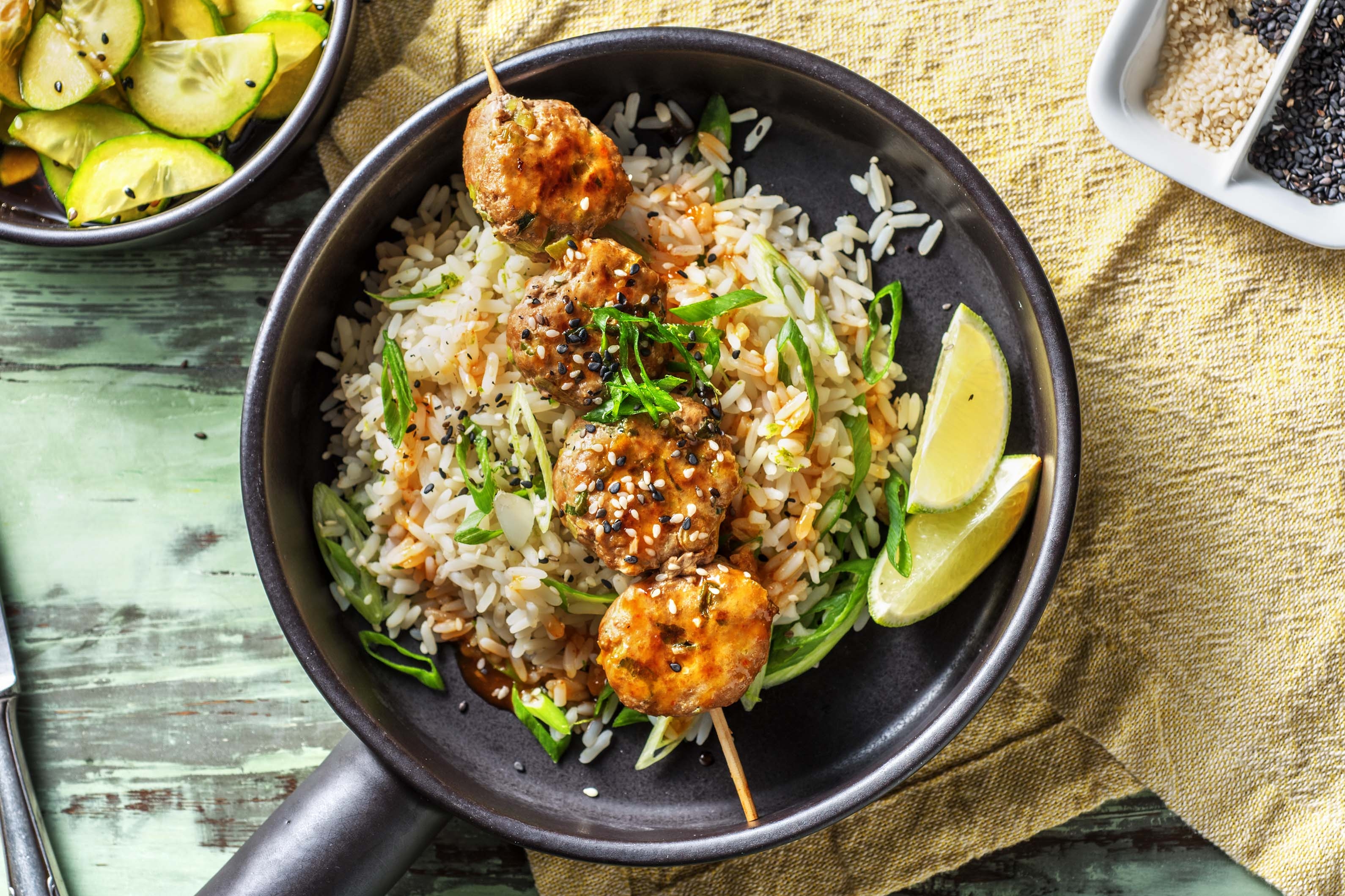 Sweet & Sour Sriracha Pork Balls