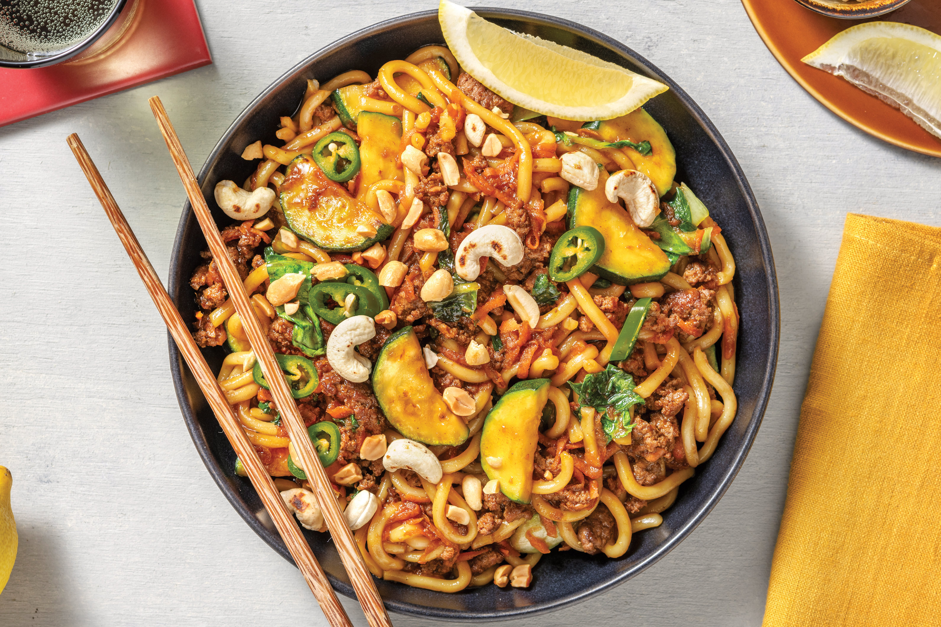 Sweet-Soy Beef & Noodles