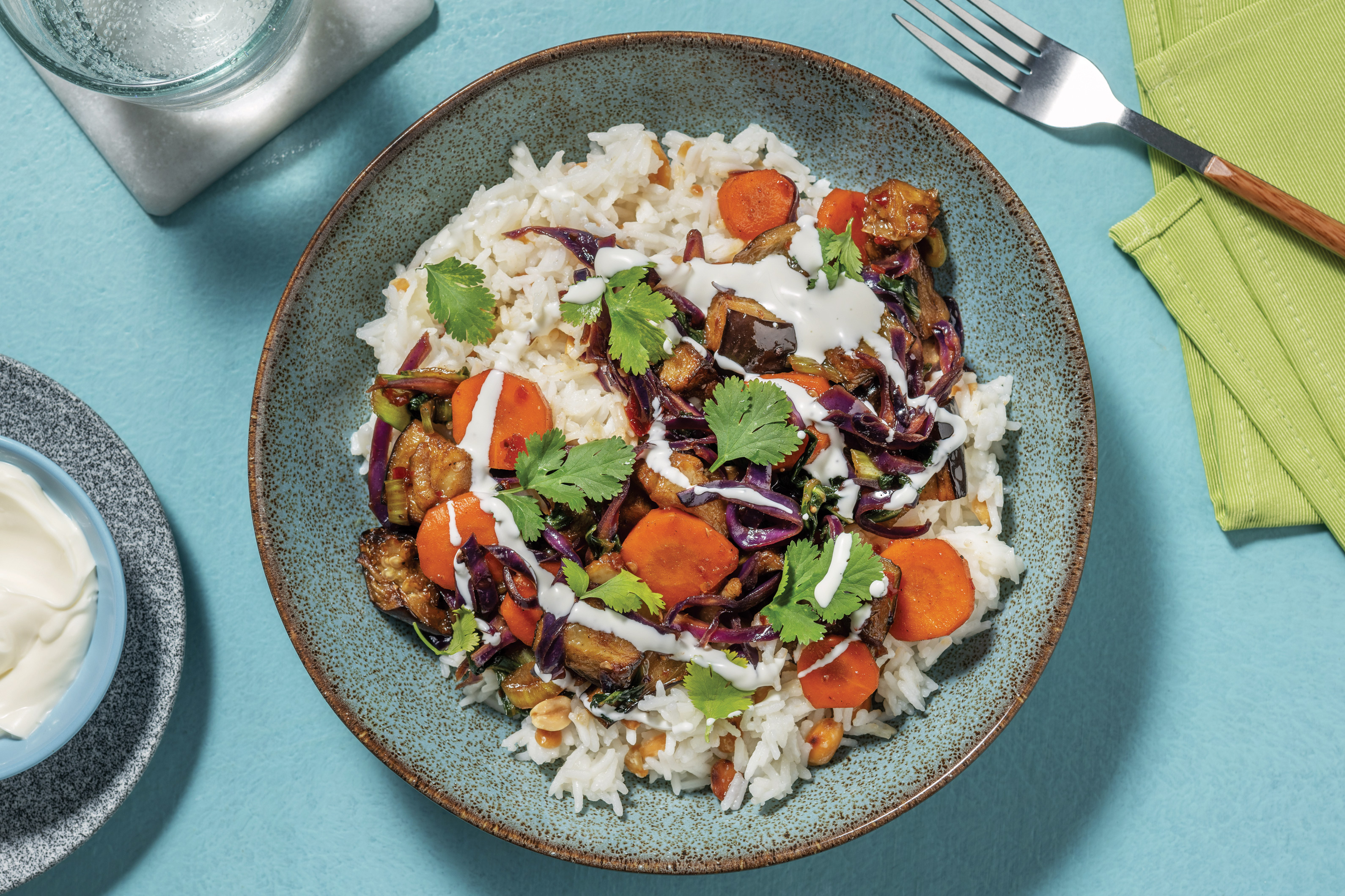 Easy Sweet-Soy Eggplant & Veggie Stir-Fry