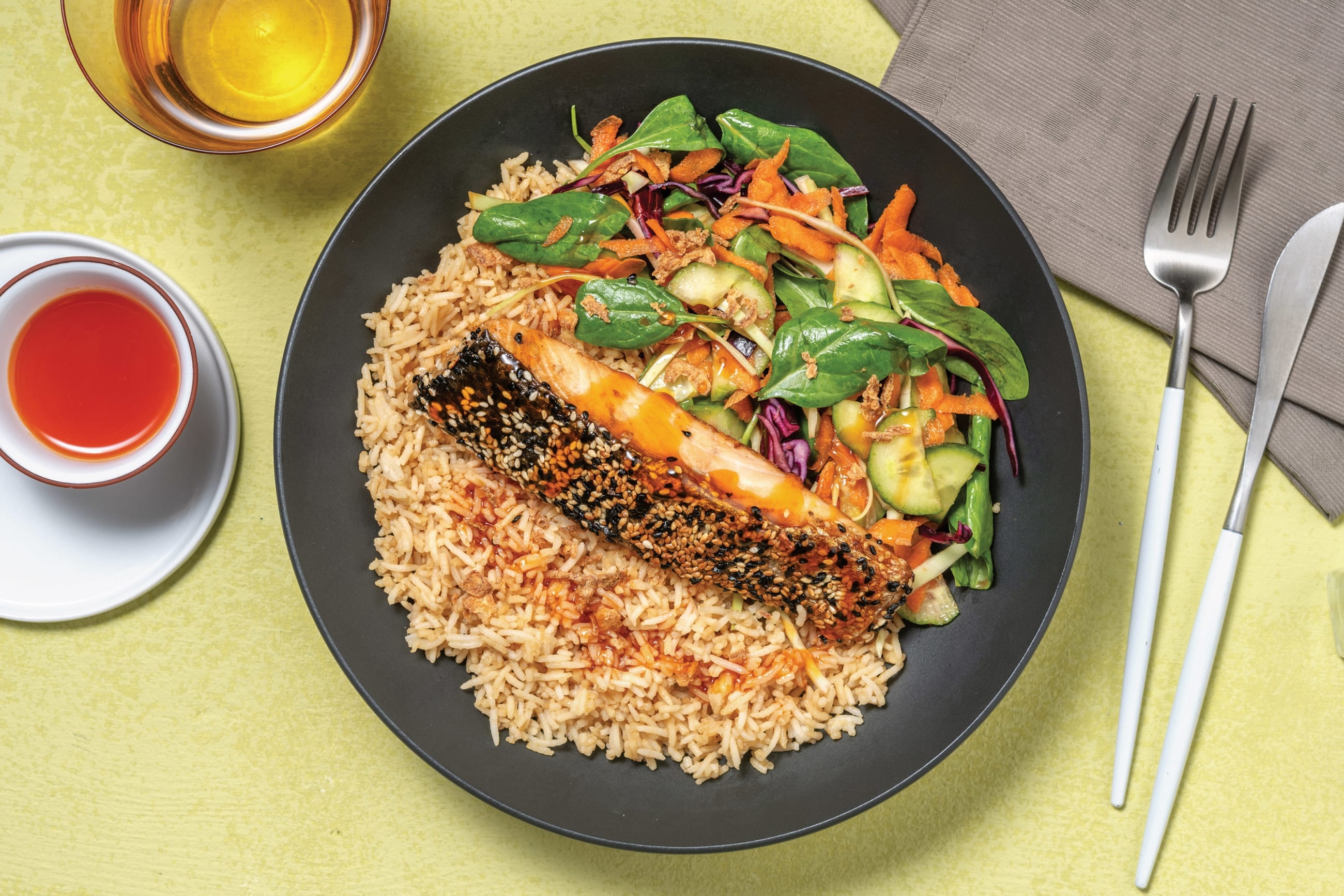 Sweet-Soy Salmon Poke Bowl