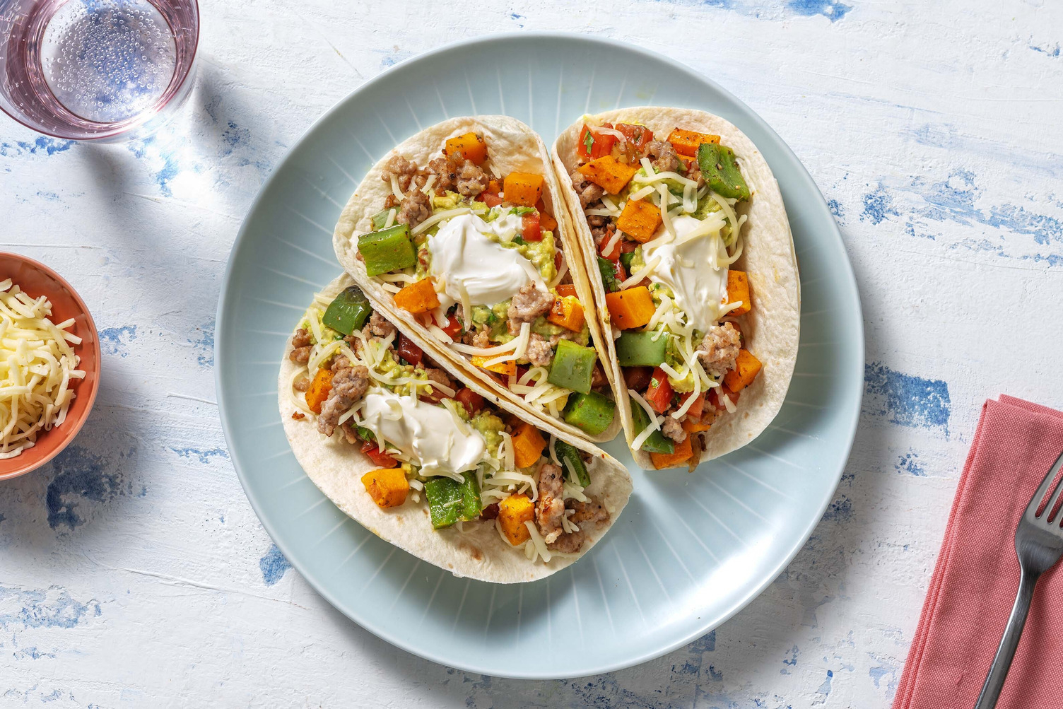 Tacos de dinde à la sud-ouest