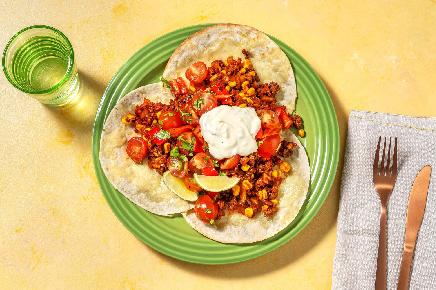 Queso Fundido-Inspired Tacos