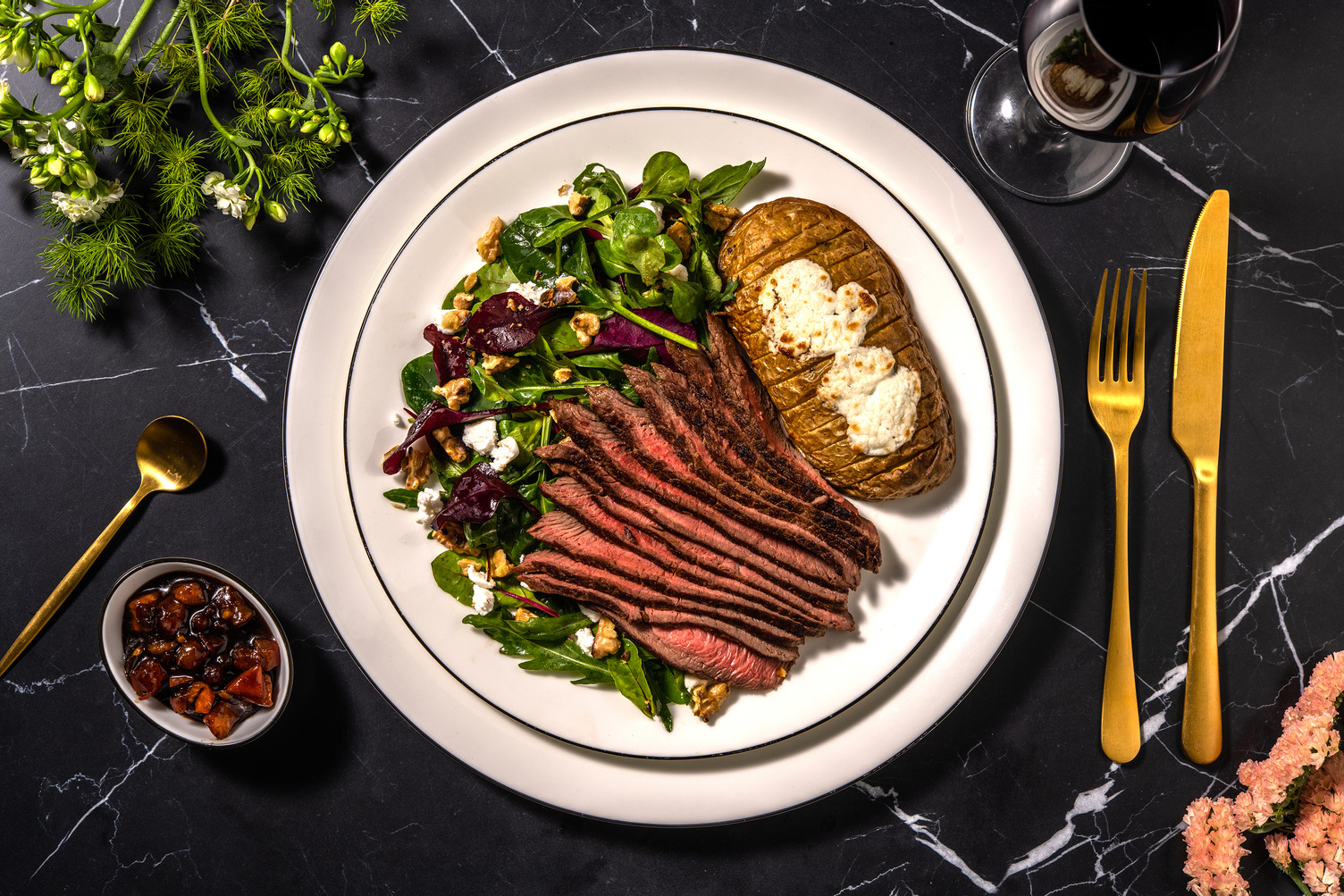 Tagliata di Manzo: Gebratenes Striploin Steak