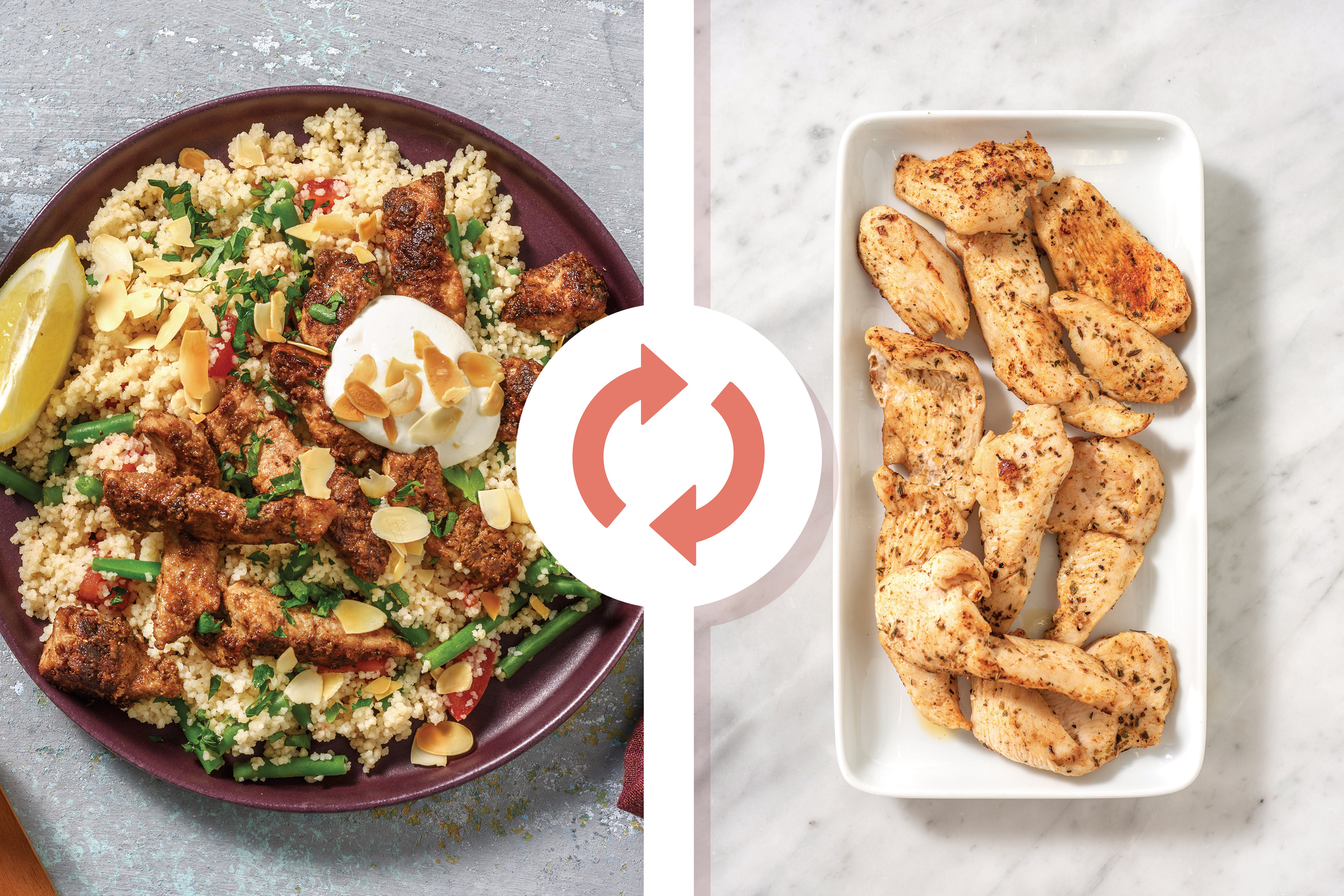 Tahini Chicken & Couscous Tabbouleh