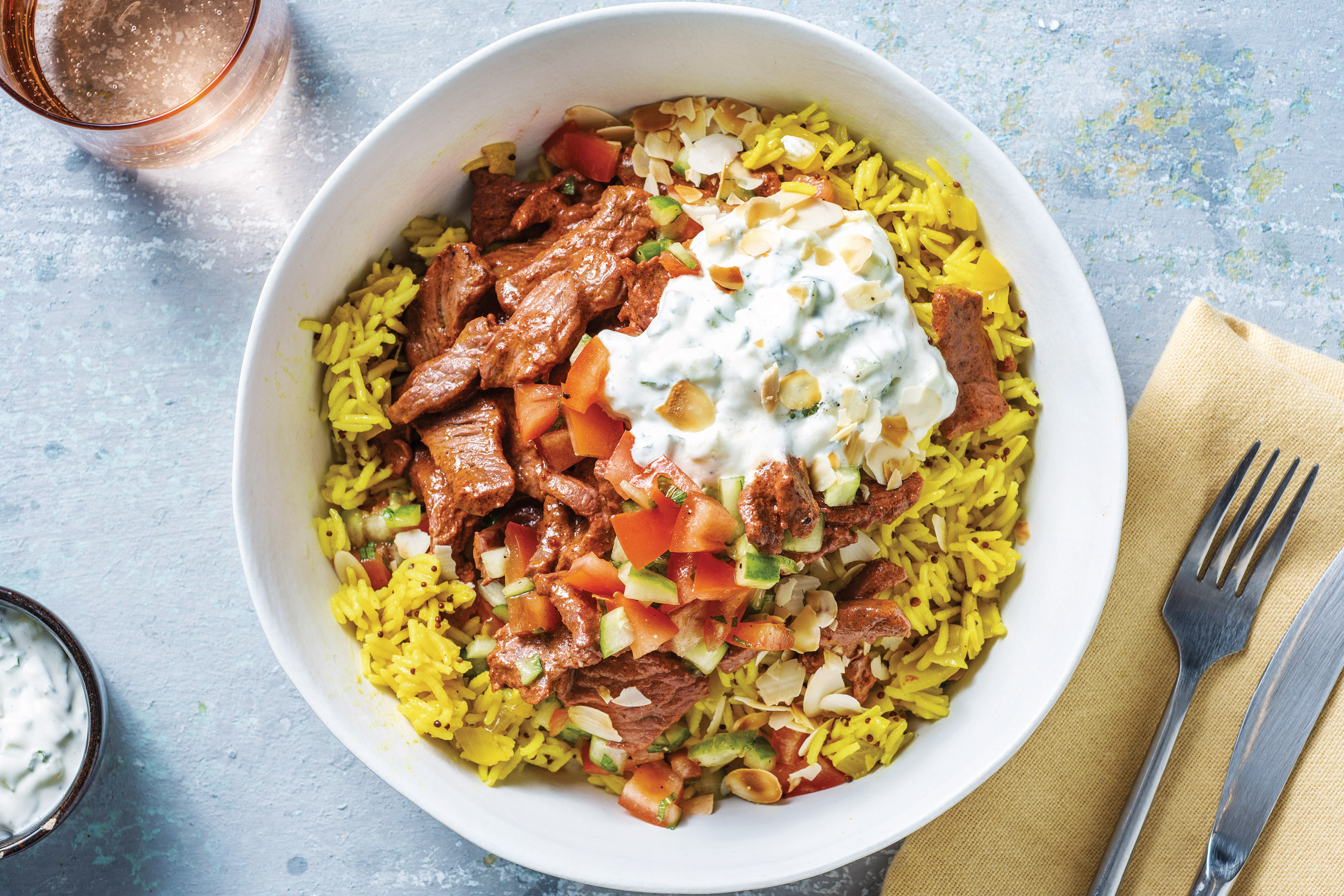 Tandoori Beef & Turmeric Rice Bowl